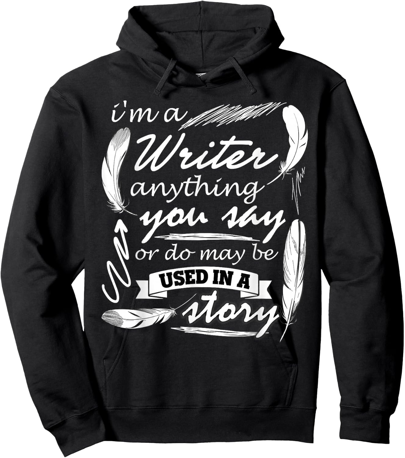 I Am A Writer T Shirt, Gift Writer T Shirt Hoodie - Hoodie | Black