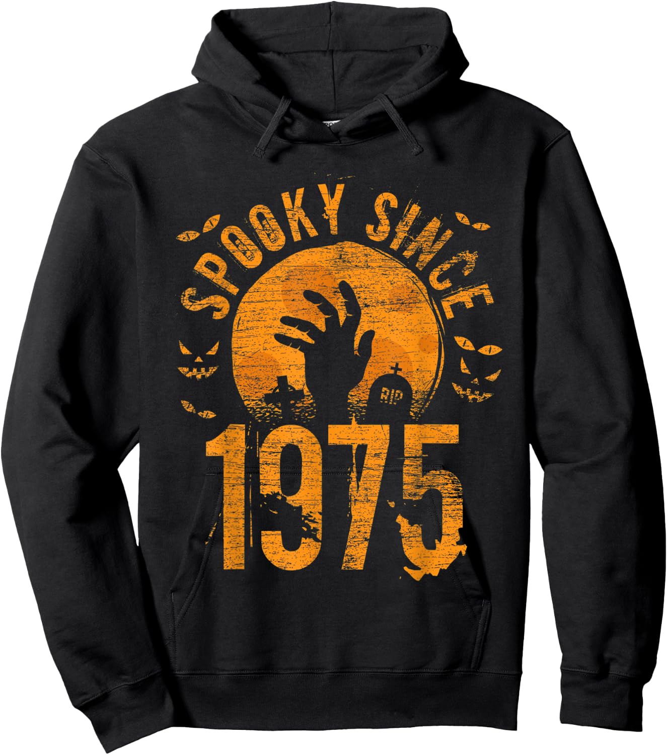 Spooky Since 1975 Halloween Bday Gifts 48th birthday Hoodie - Hoodie | Black