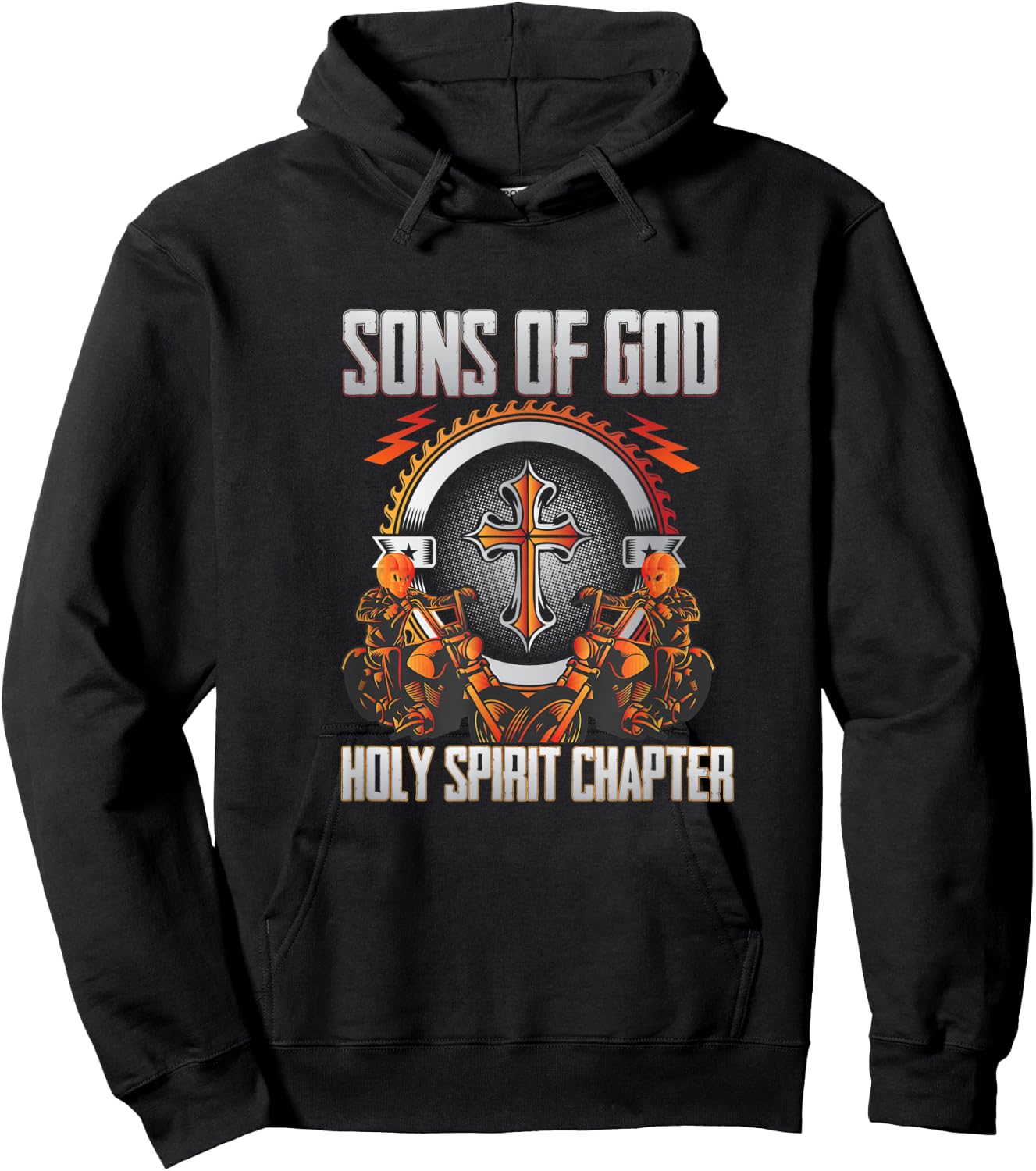Christian biker : Son's Of God Holy Spirit chapter Hoodie - Hoodie | Black
