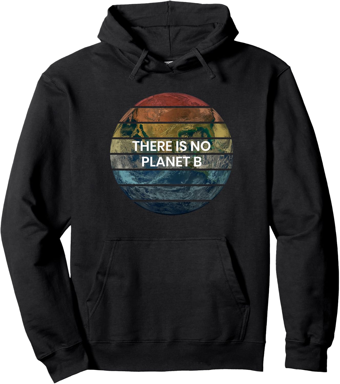 Retro There Is NO Planet B - Save Earth Hoodie - Hoodie | Black