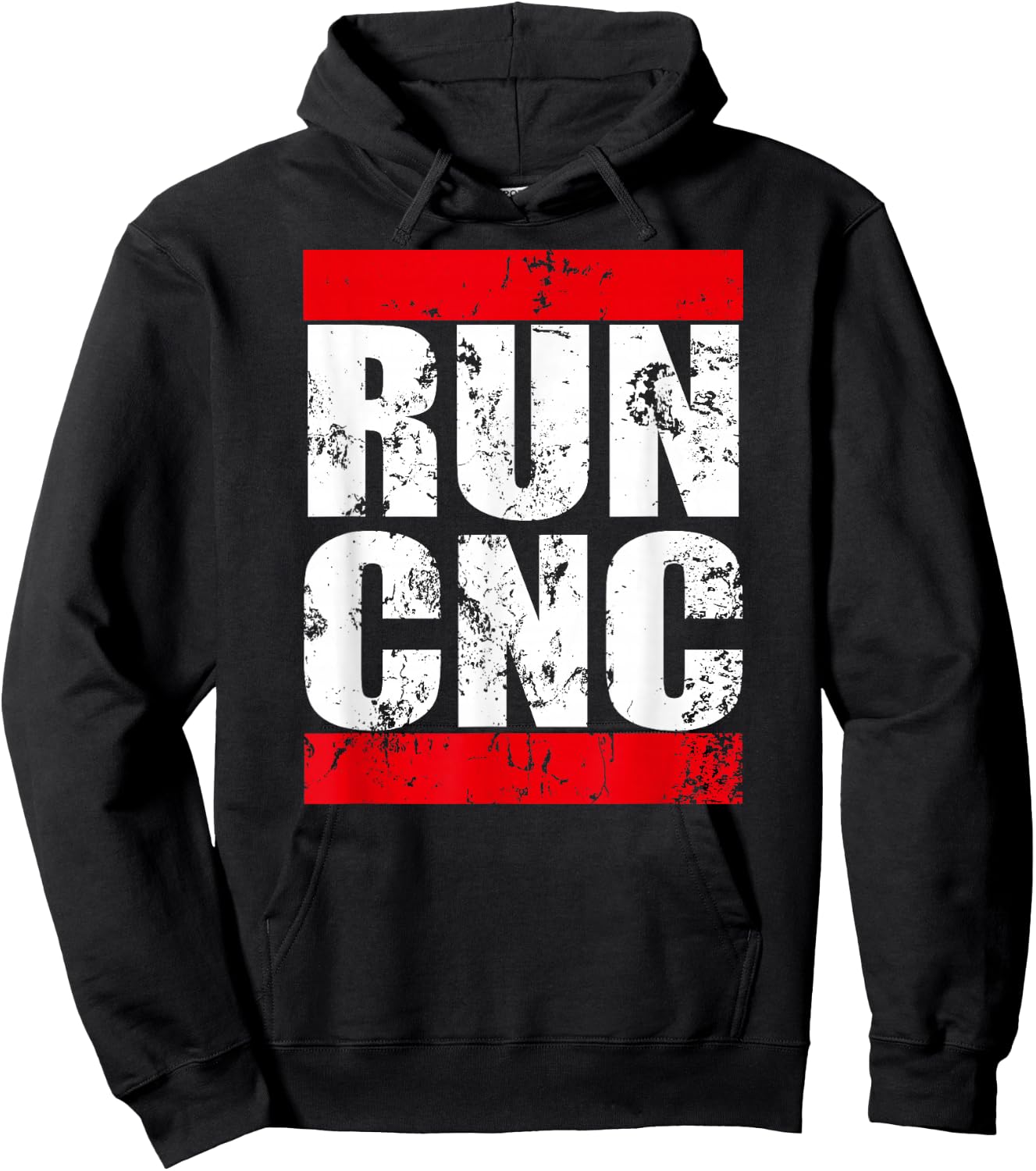 Run CNC Funny G-Code Programmer for Machinists and Engineers Hoodie - Hoodie | Black