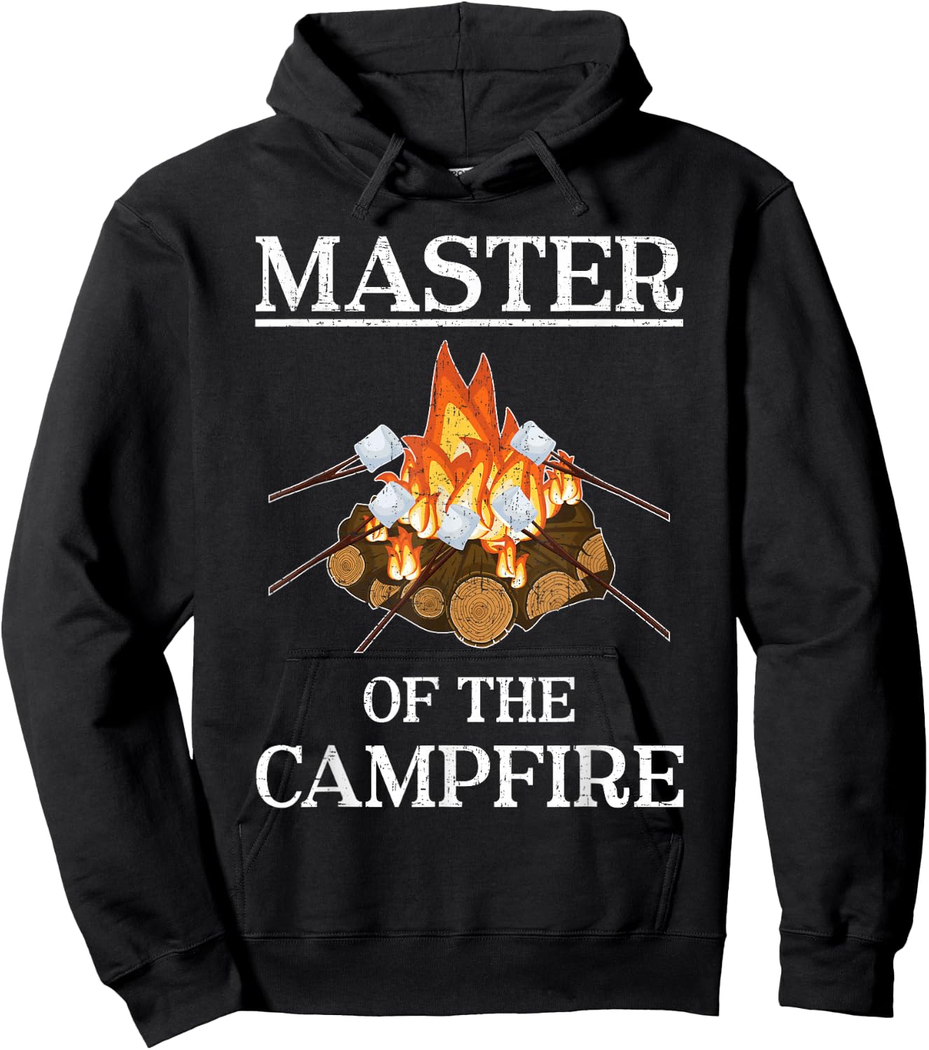 Master of the Campfire Camping Hoodie - Hoodie | Black