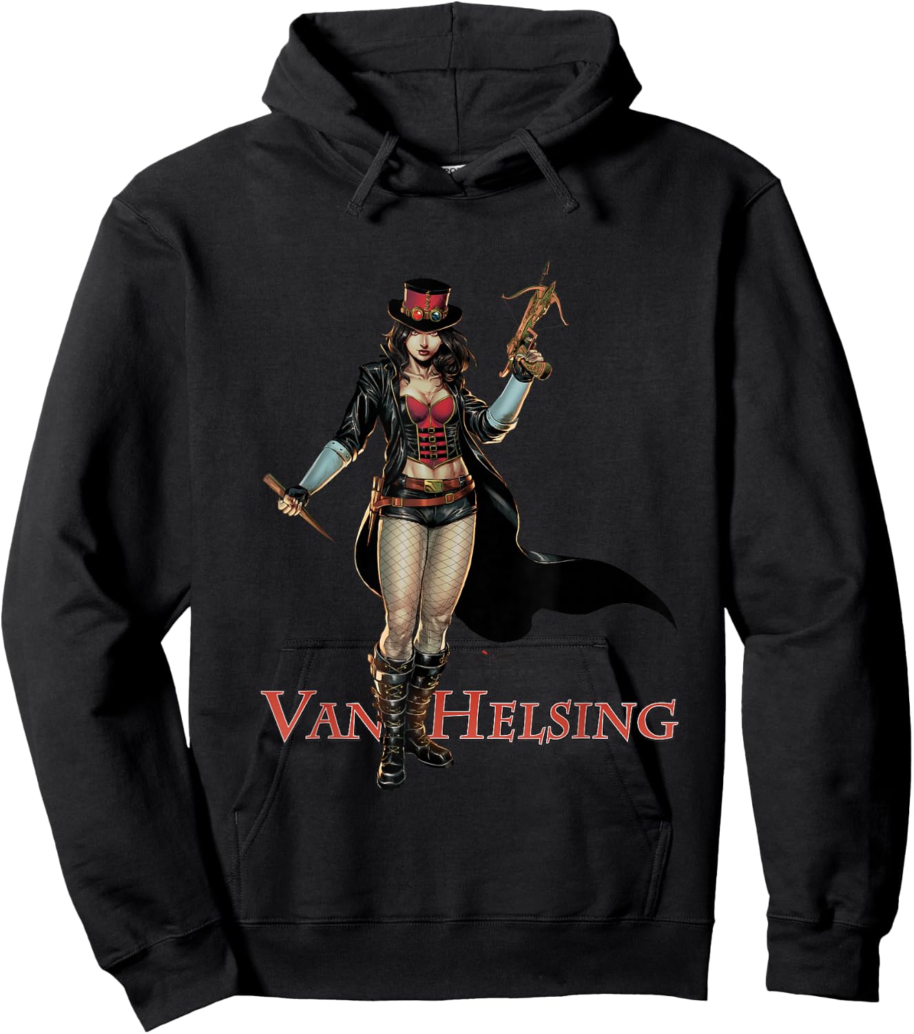 Van Helsing Short Sleeve Hoodie - Hoodie | Black