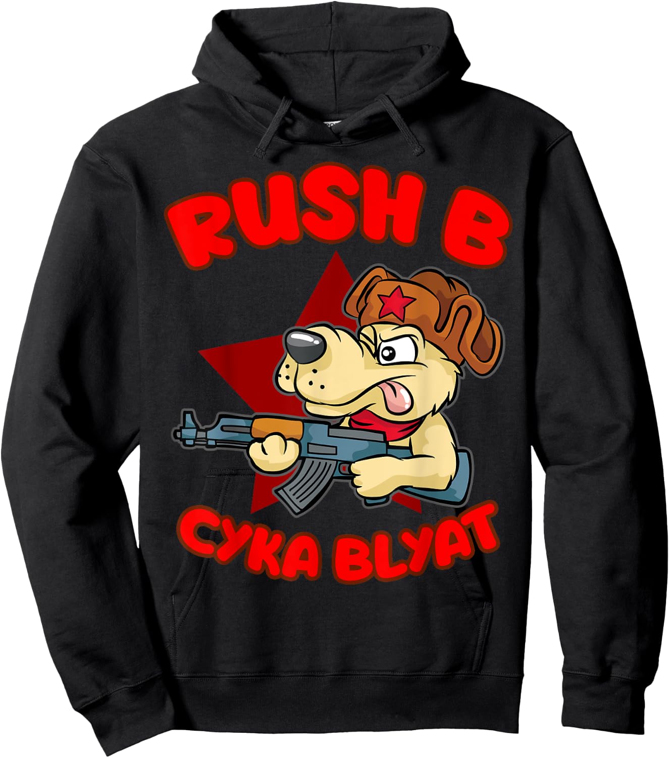 Rush B Cyka Blyat | Dog Men Women Hoodie - Hoodie | Black