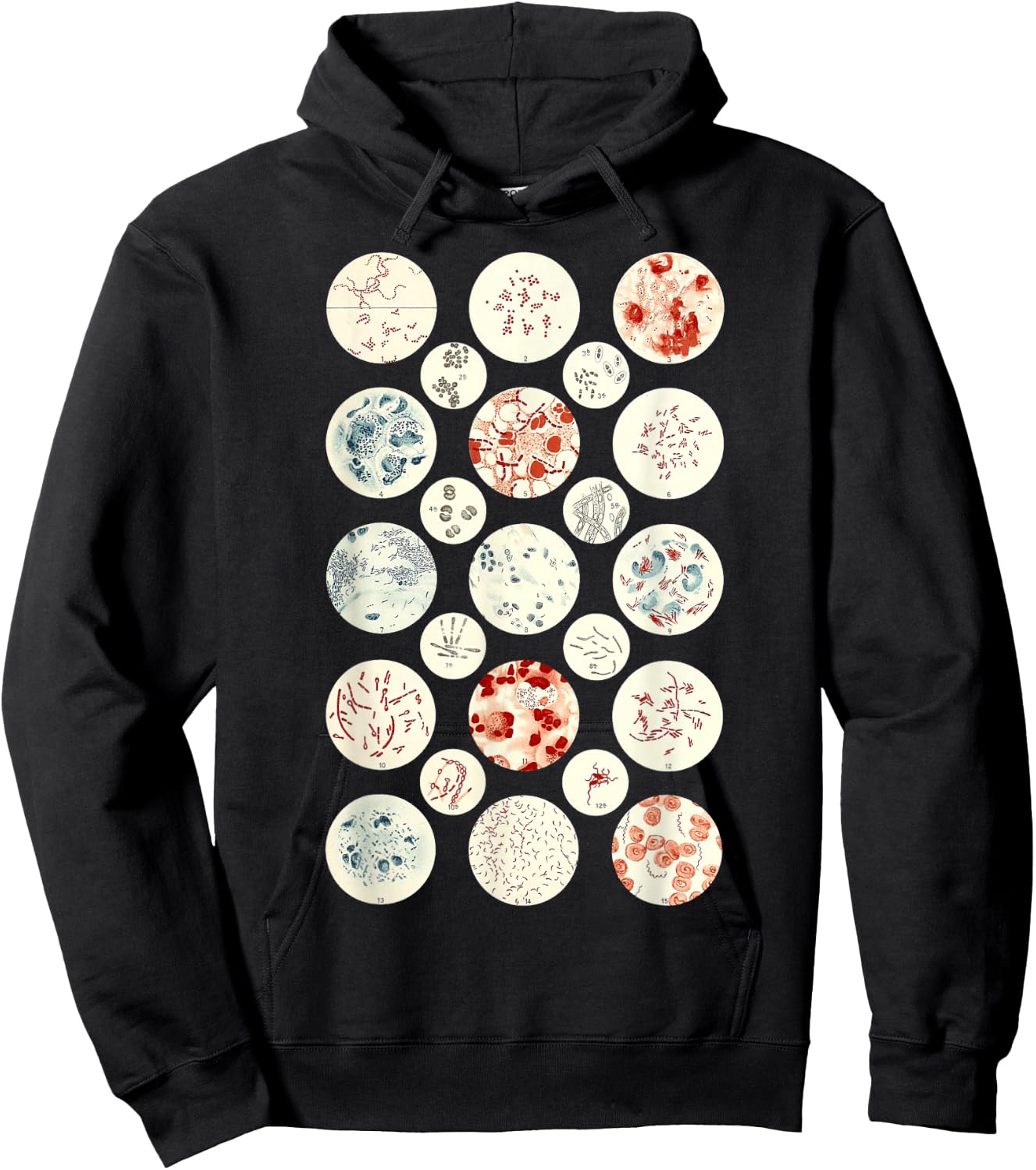 Bacteria funny Microbiology Bacteria Science Tiny Microbes Hoodie - Hoodie | Black