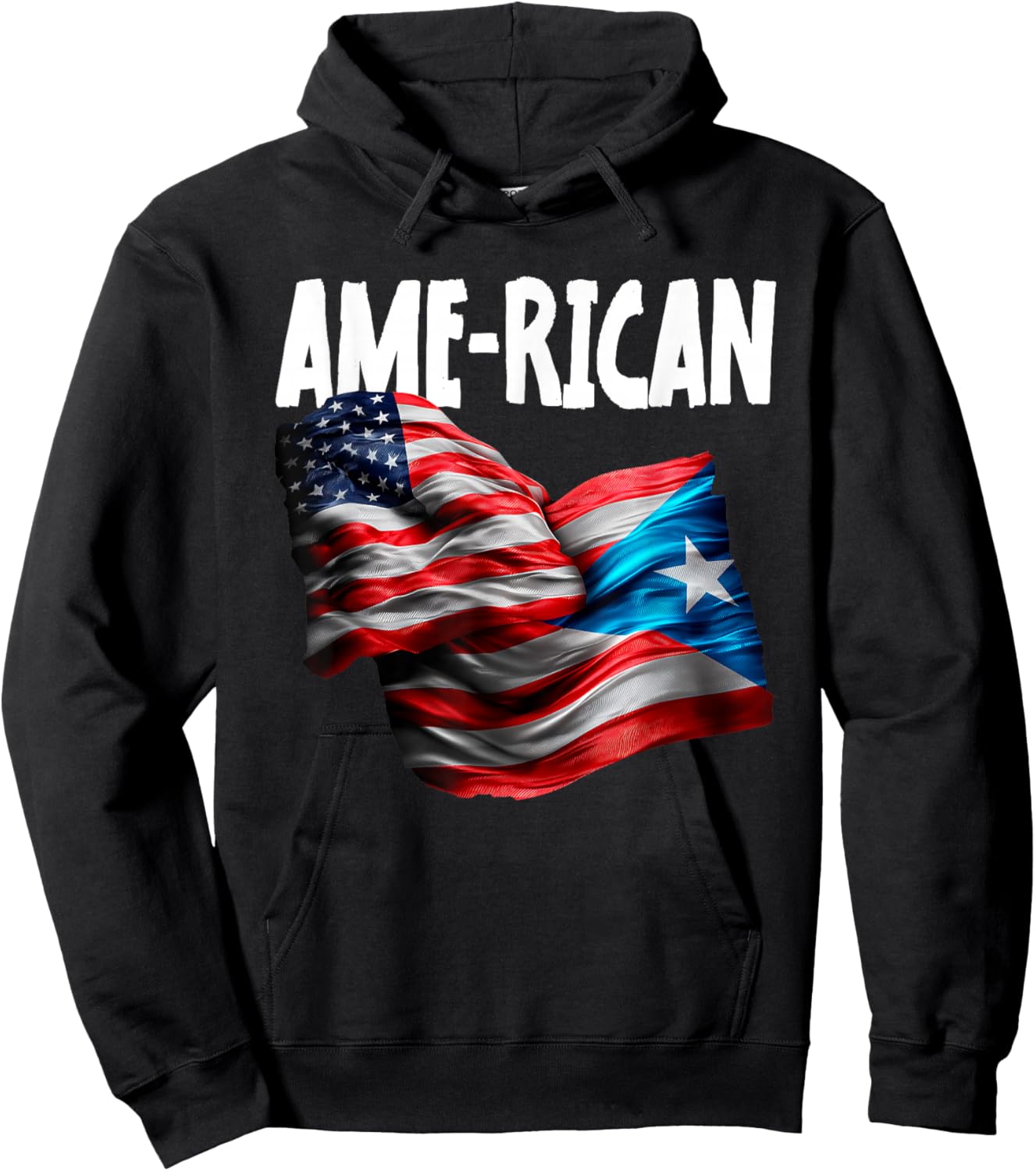 Puerto Rico Hispanic Pride Design Hoodie - Hoodie | Black