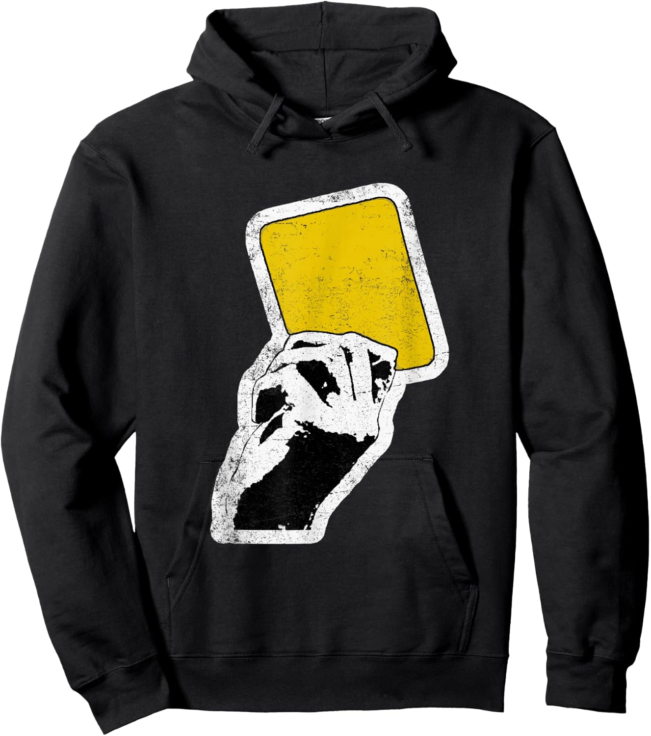 Referee Yellow Card Coach Sports Football Soccer Hoodie - Hoodie | Black
