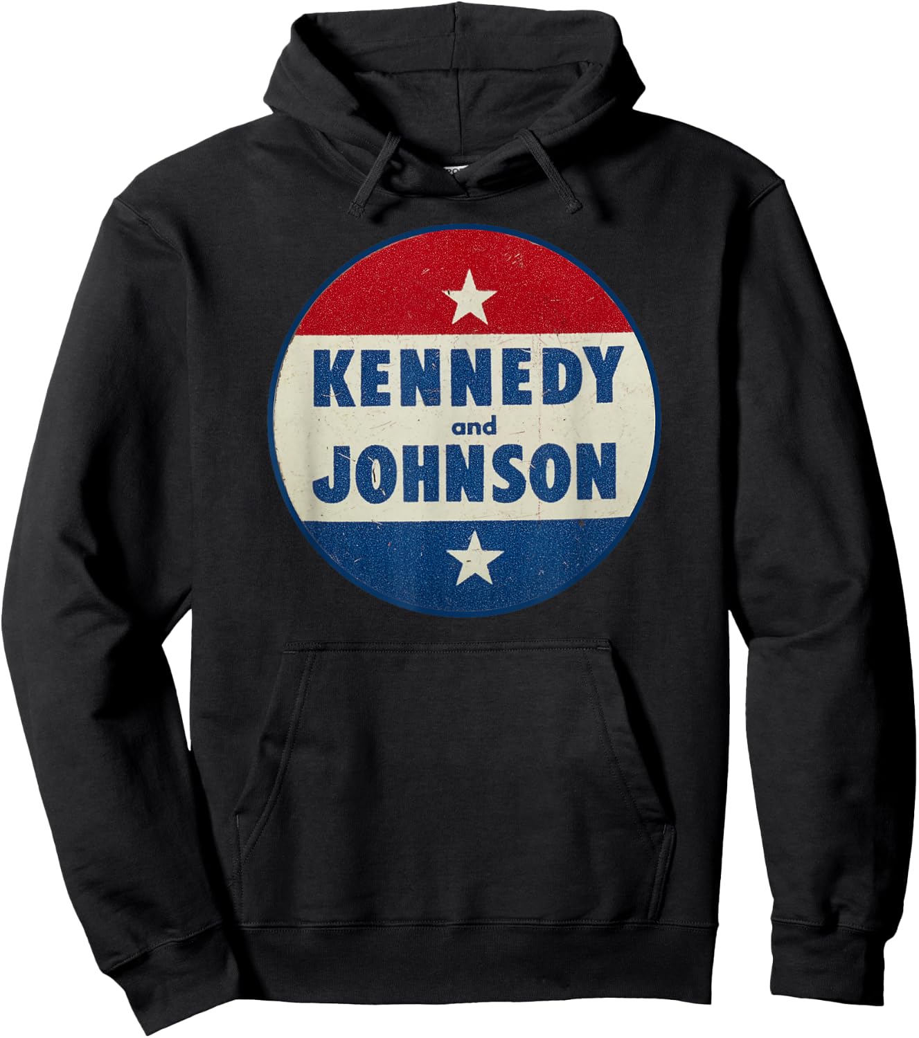Utopia Sport Kennedy Shop Kennedy and Johnson Pin 1960 Retro Hoodie - Hoodie | Black