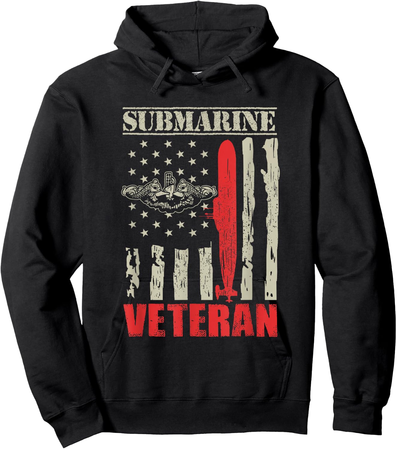 US Military Submarine Gift A Veteran Submariner Hoodie - Hoodie | Black