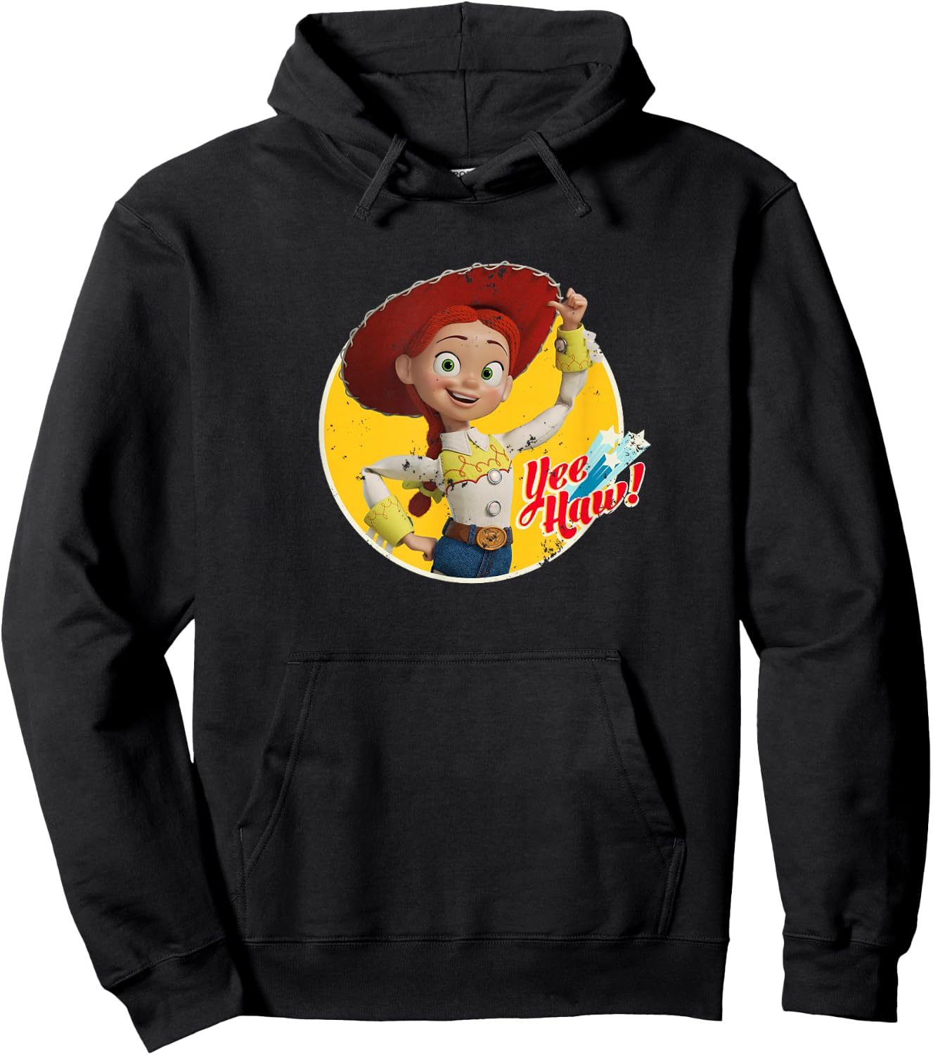 Disney Pixar Toy Story 4 Cowgirl Jessie Yee Haw Hoodie - Hoodie | Black