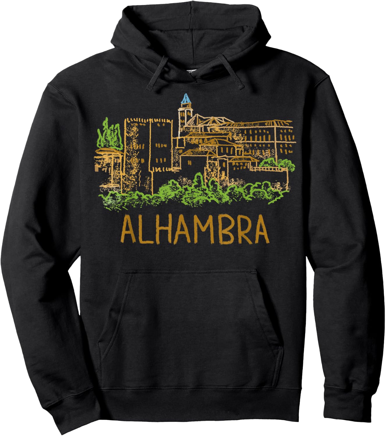 Alhambra Shirt T Shirt Hoodie - Hoodie | Black