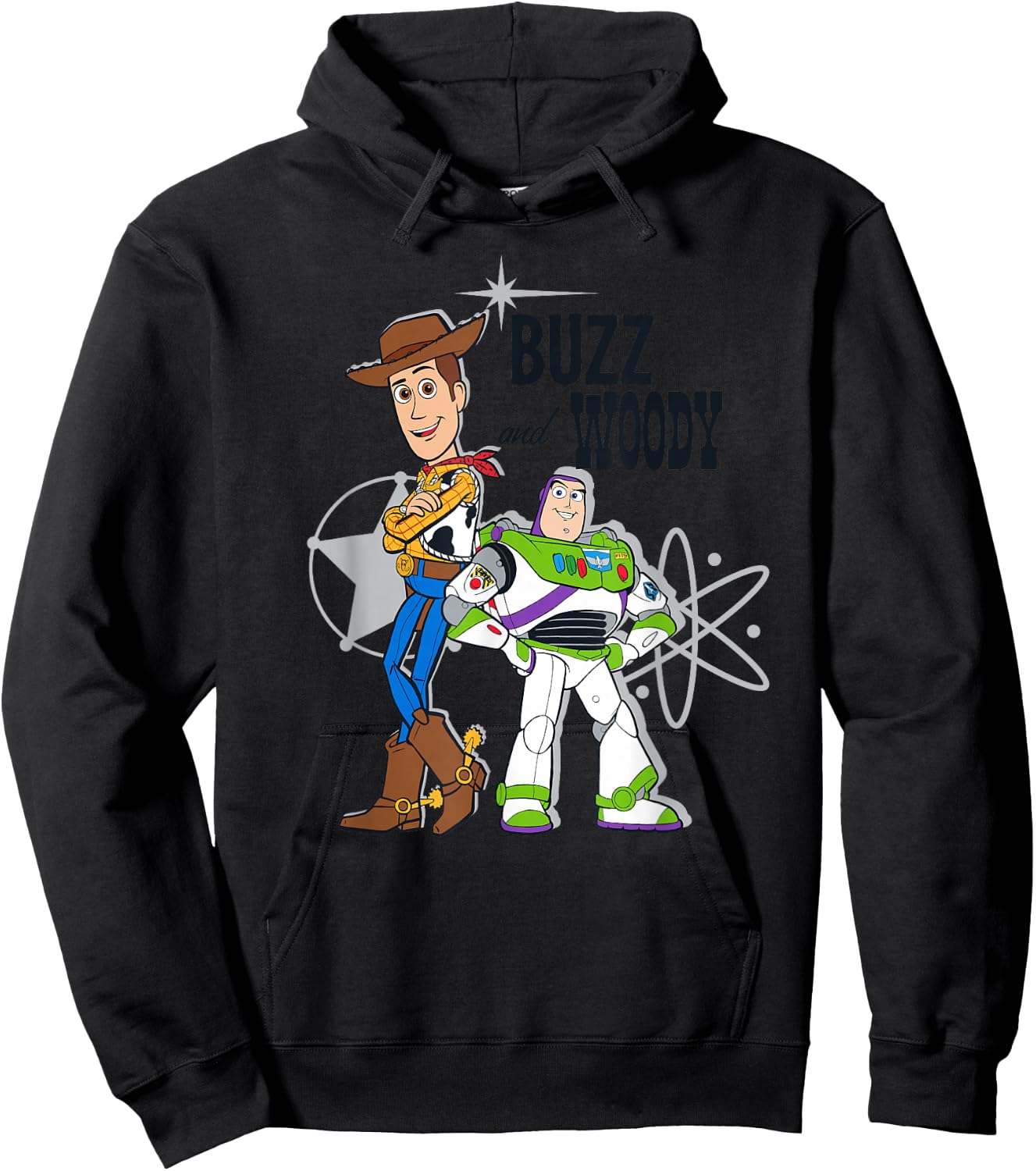 Disney Pixar Toy Story Buzz and Woody Hoodie - Hoodie | Black
