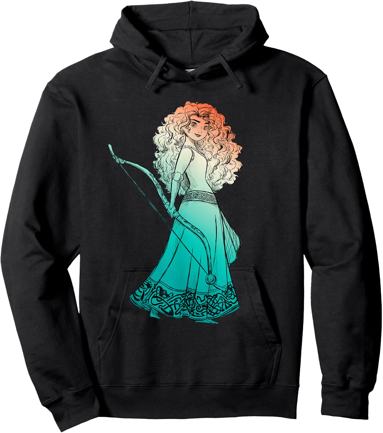 Disney and Pixar Brave Merida Stylized Hoodie - Hoodie | Black