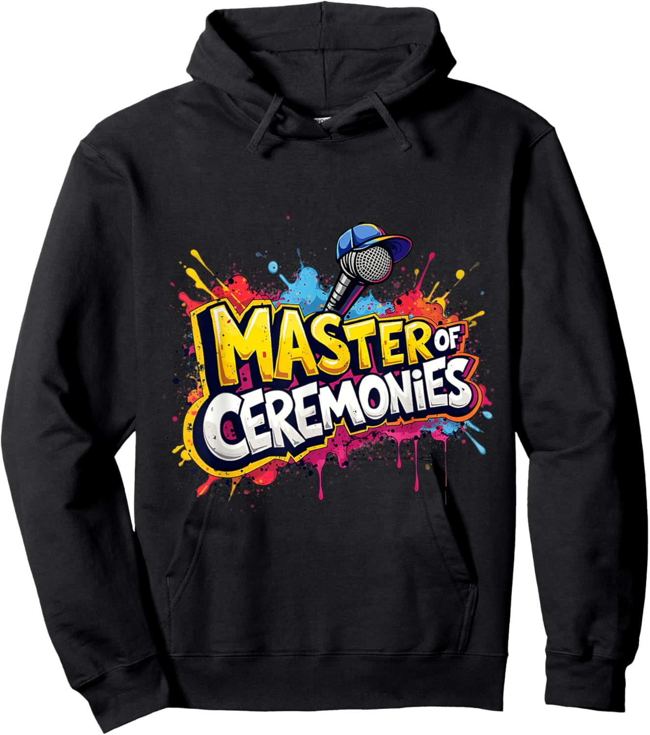 Emcee Microphone Graphic Funny Host Idea Hoodie - Hoodie | Black