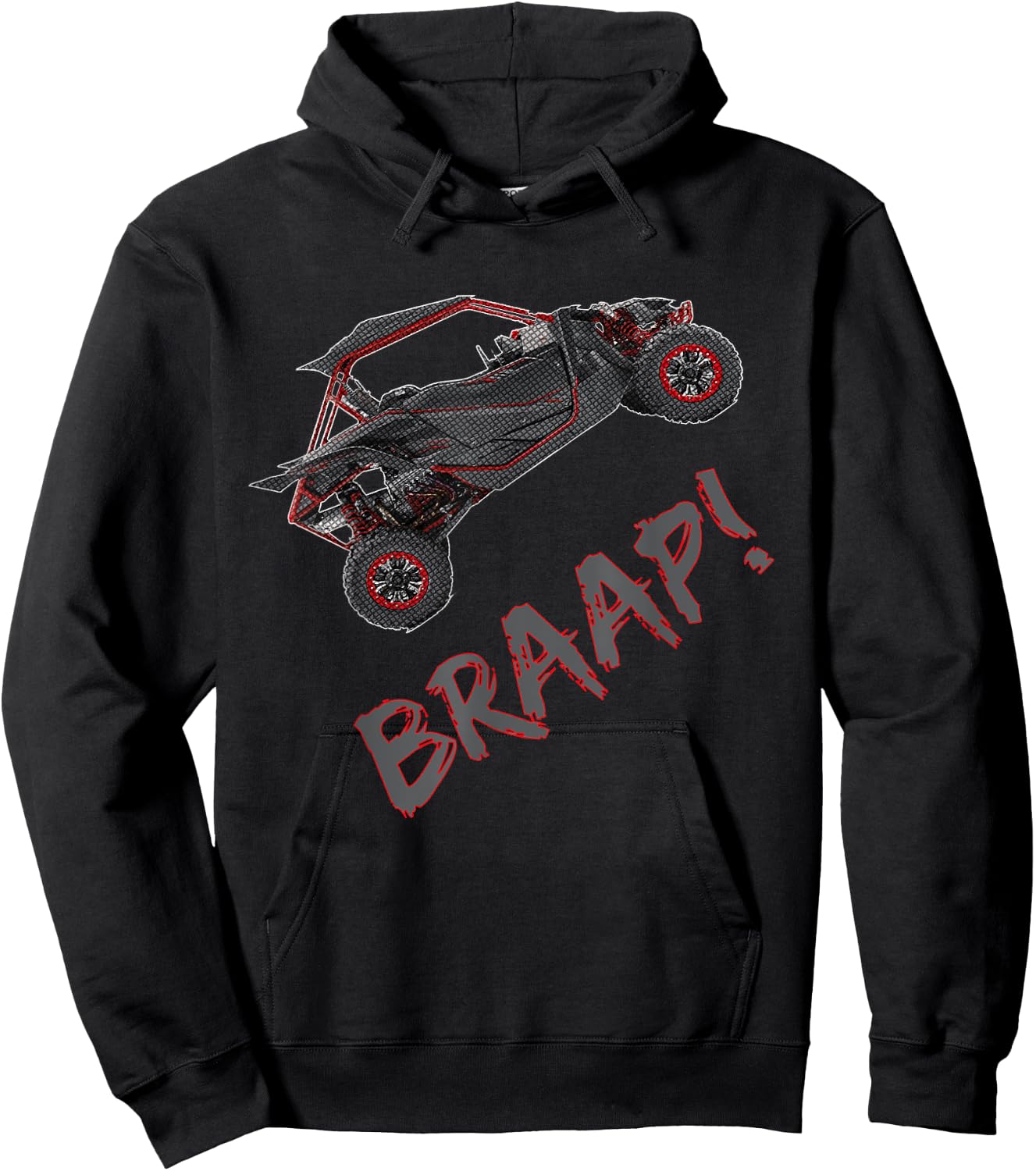 UTV T Shirt SxS ROV Side by Side Four Wheeler Hoodie - Hoodie | Black