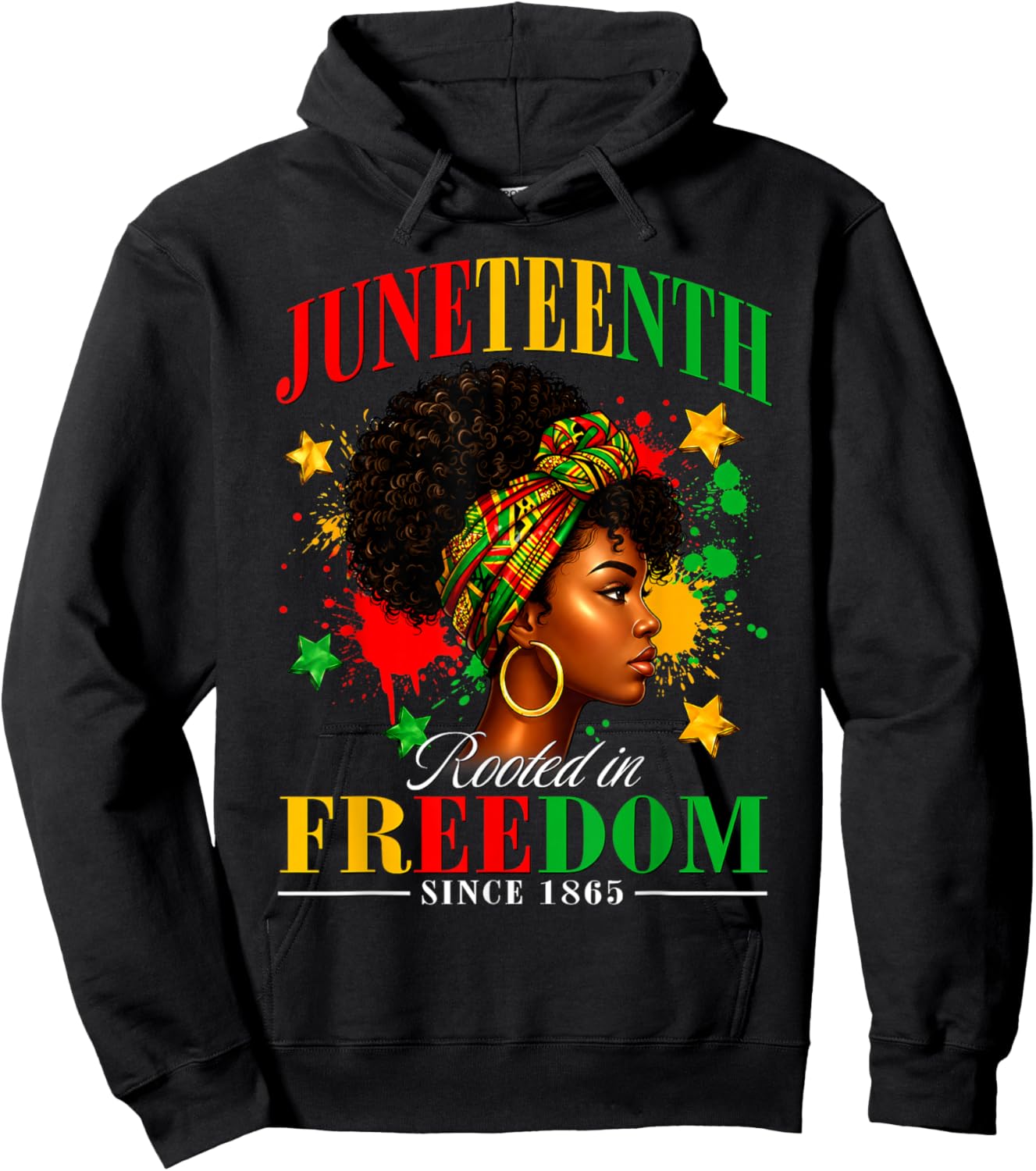 Juneteenth Black Women Rooted in Freedom Juneteenth Hoodie - Hoodie | Black
