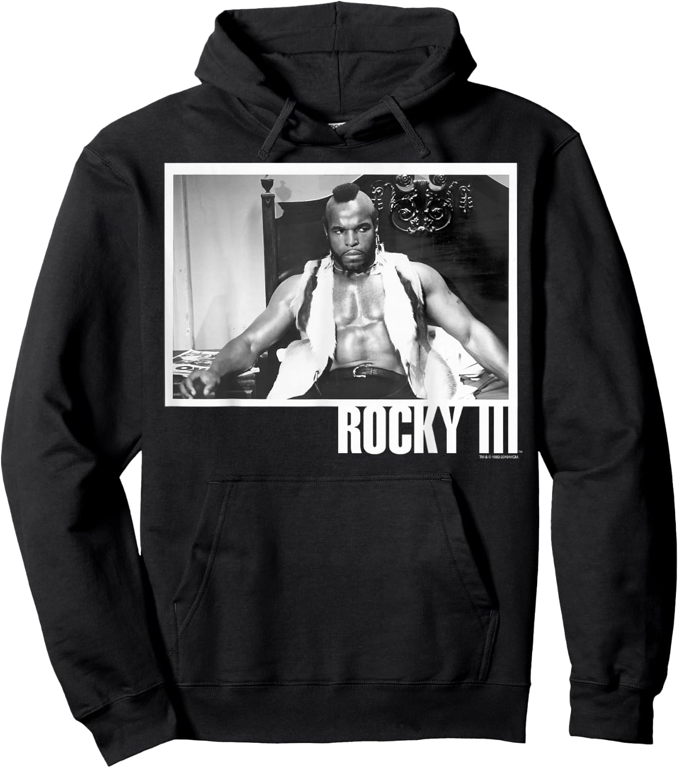 Rocky 3 Clubber Lang Black And White Photograph Hoodie - Hoodie | Black