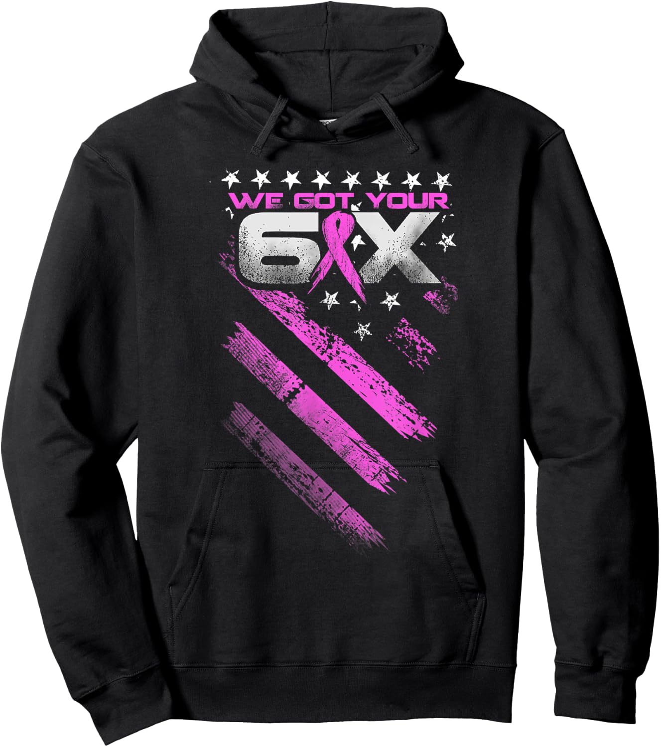 We Got Your Six Breast Cancer Awareness Hoodie - Hoodie | Black