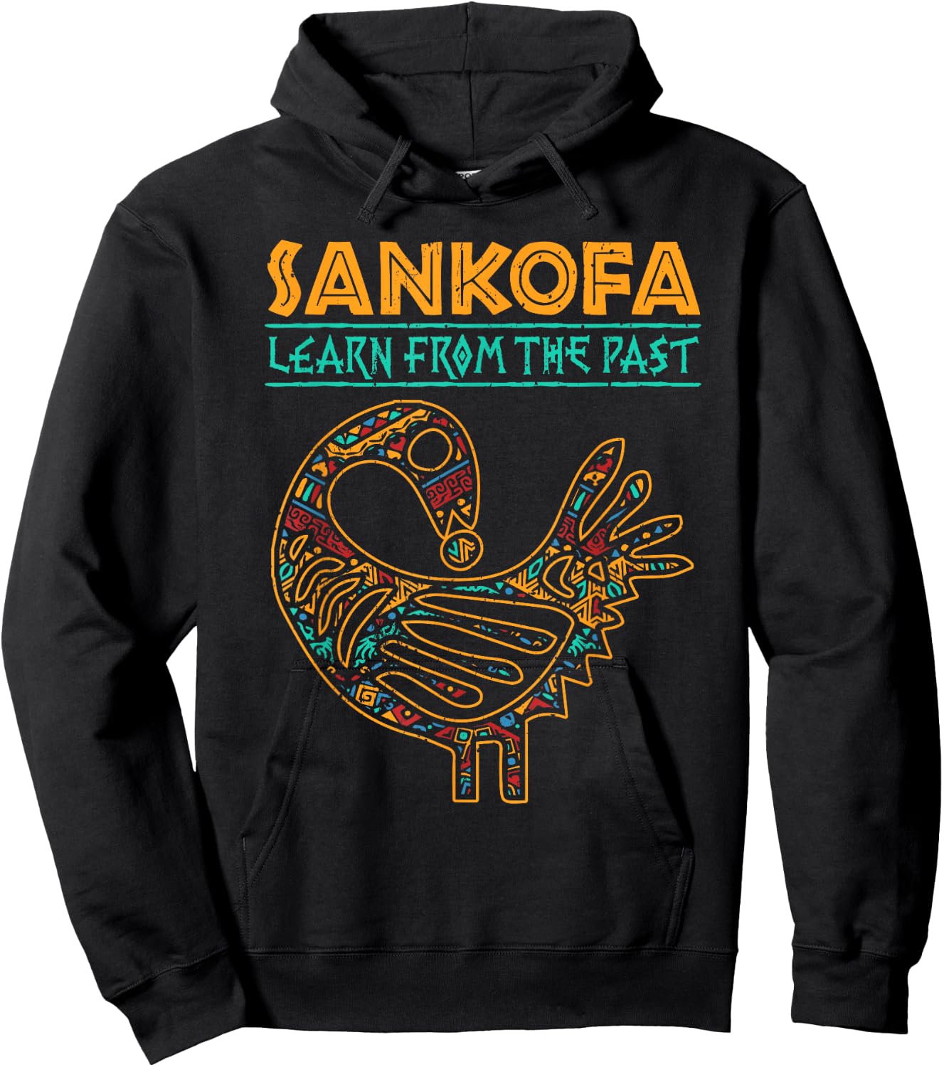 Black History Sankofa African Bird Juneteenth Hoodie - Hoodie | Black