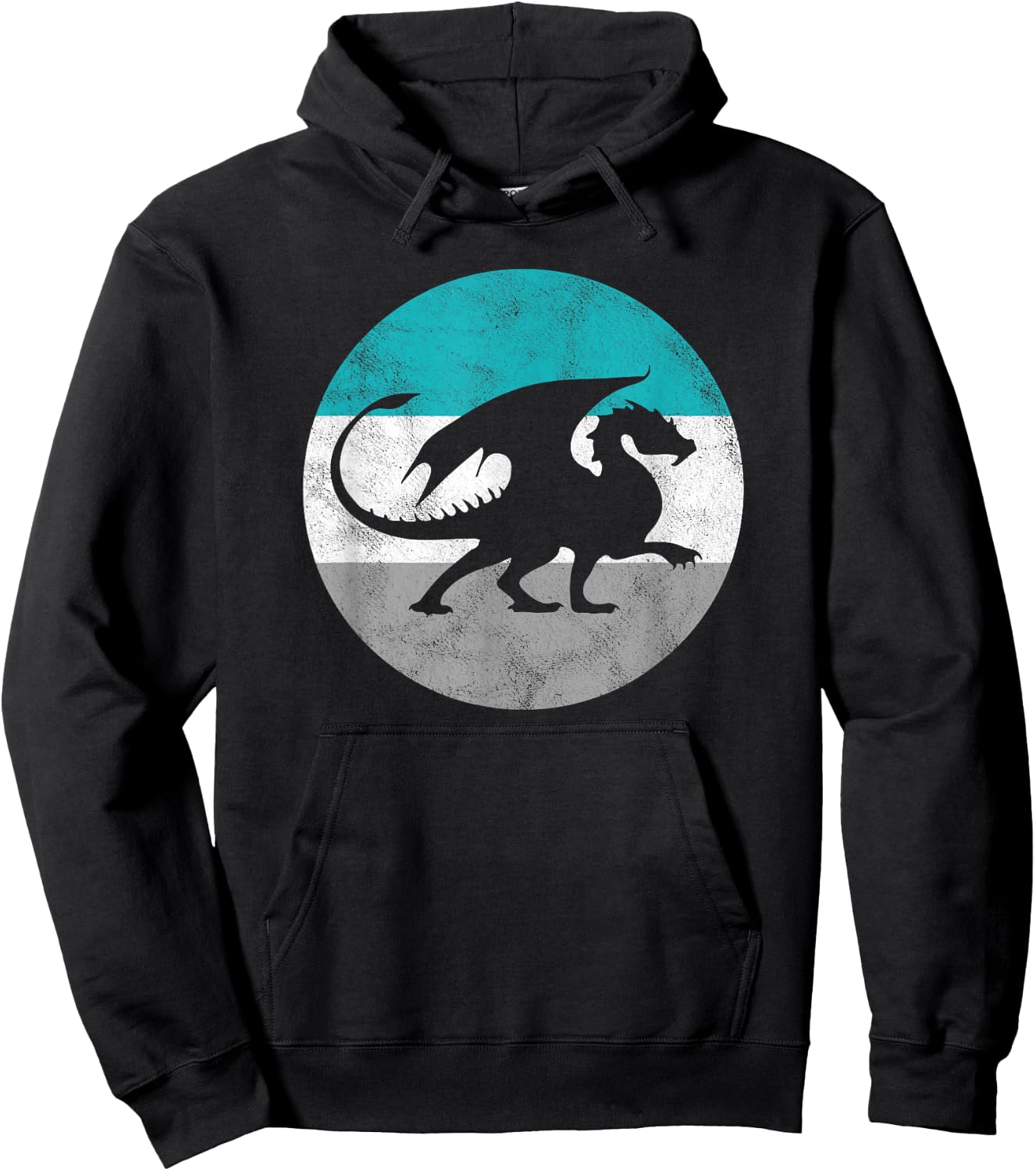 Dragon Gift Shirt Women Boys & Girls | Distressed Hoodie - Hoodie | Black