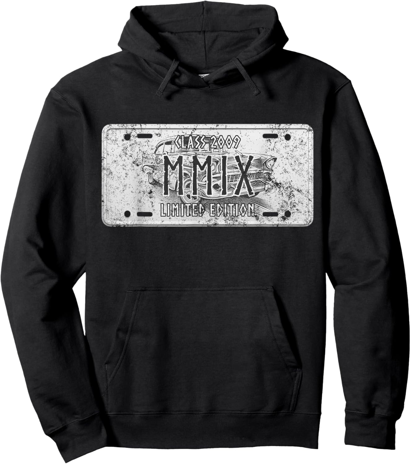 2009 Class retrò 17th Birthday Vintage 2009 Funny 17 Years Hoodie - Hoodie | Black
