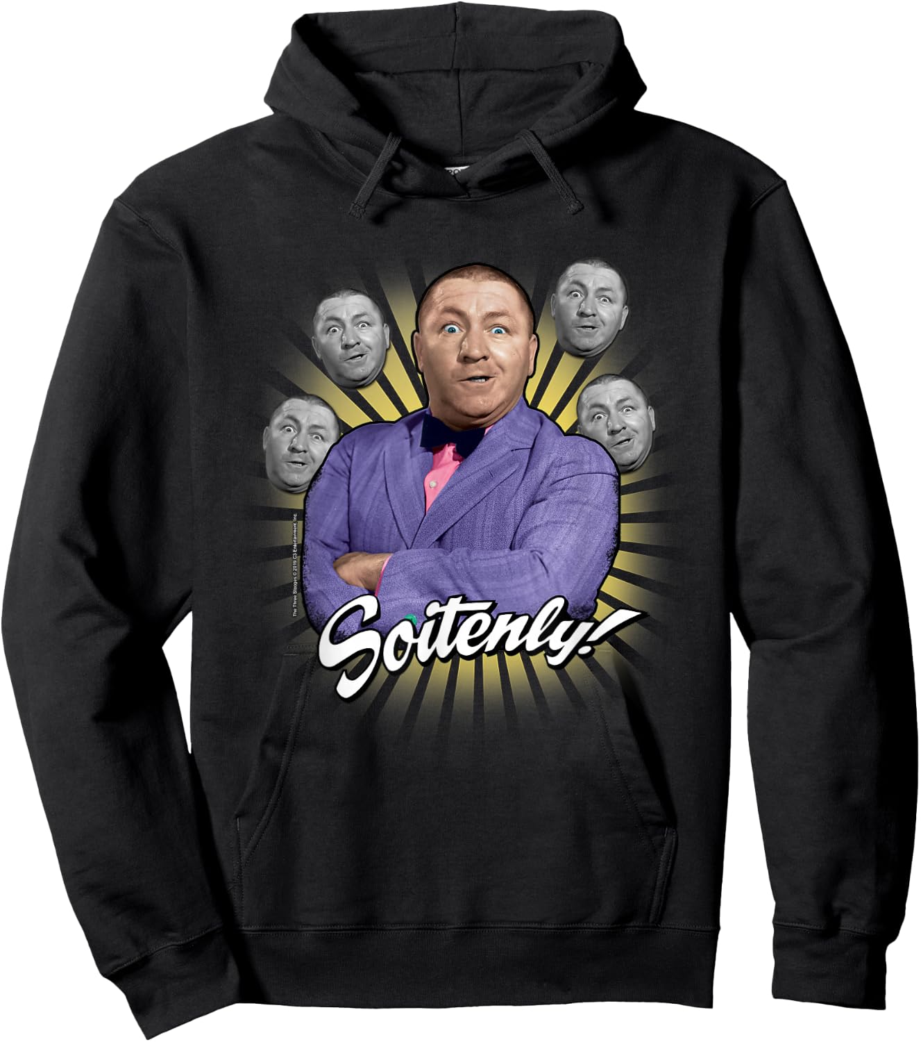 TTS- The Three Stooges Curly: Soitenly! Hoodie - Hoodie | Black