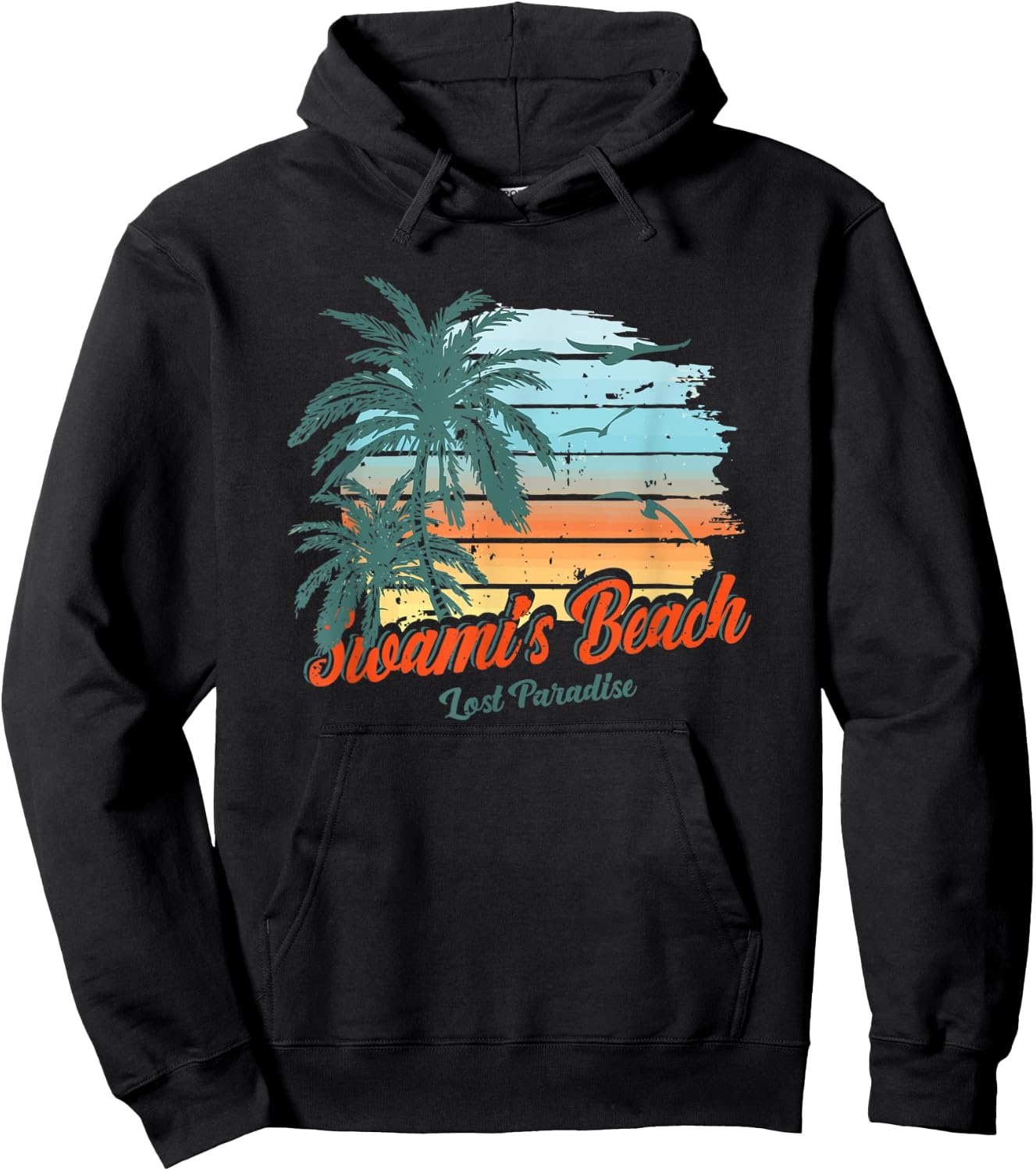 Swami's Beach Encinitas California Shirt Lost Paradise Hoodie - Hoodie | Black