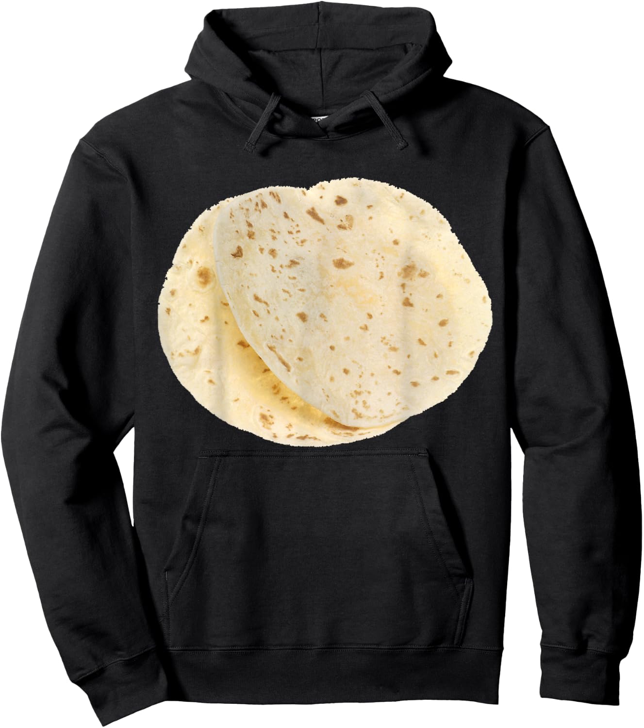 Flour Tortillas Shirt, Food Foodie Halloween Costume Gift Hoodie - Hoodie | Black