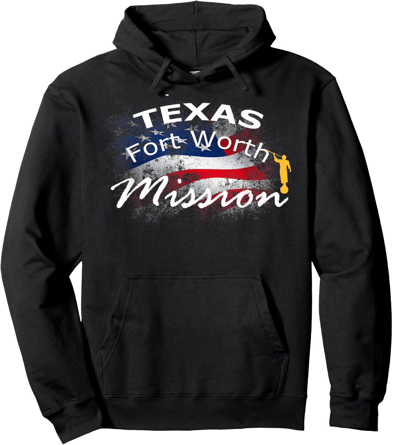Texas Fort Worth Mormon LDS Mission Missionary Gift Hoodie - Hoodie | Black