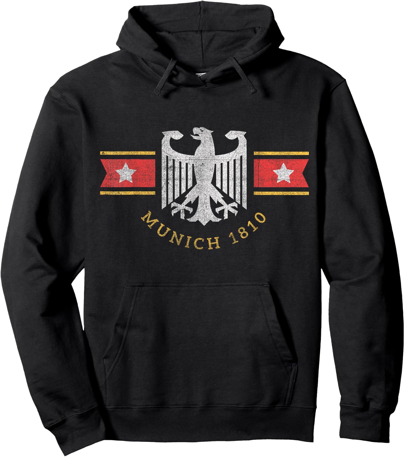 Munich Germany Eagle Stars and Bars Souvenir Hoodie - Hoodie | Black