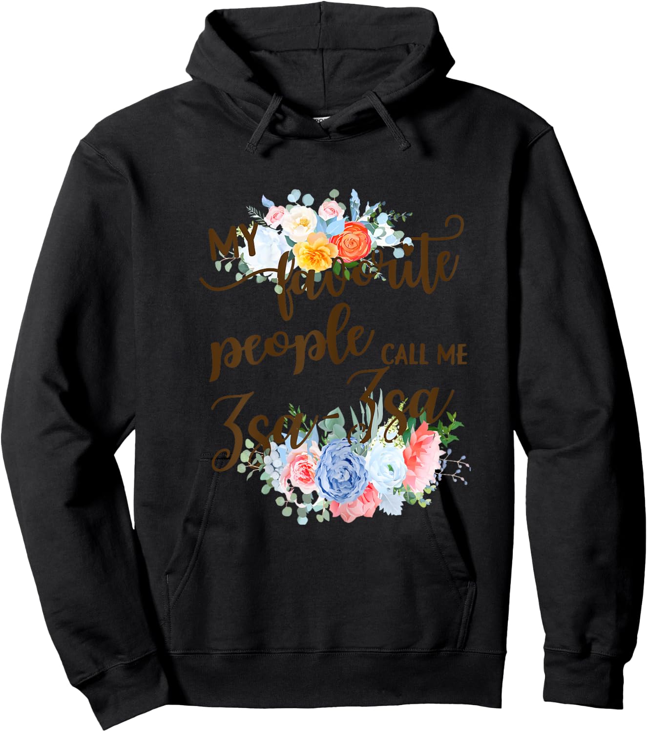 My Favorite People Call Me Zsa-Zsa Polish Grandma Mother Hoodie - Hoodie | Black