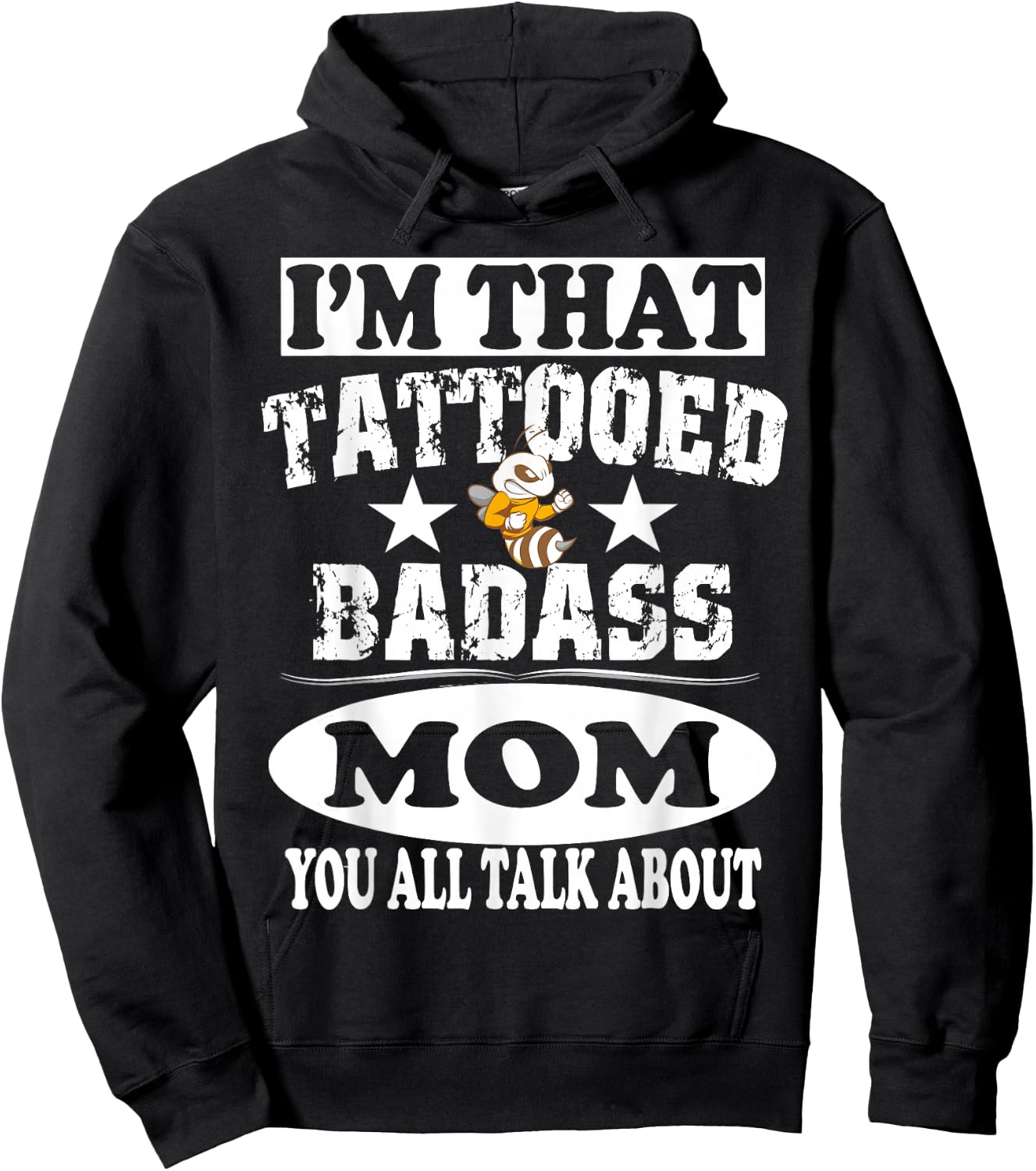 I'm That Tattooed Badass Mom Mother Gift Hoodie - Hoodie | Black