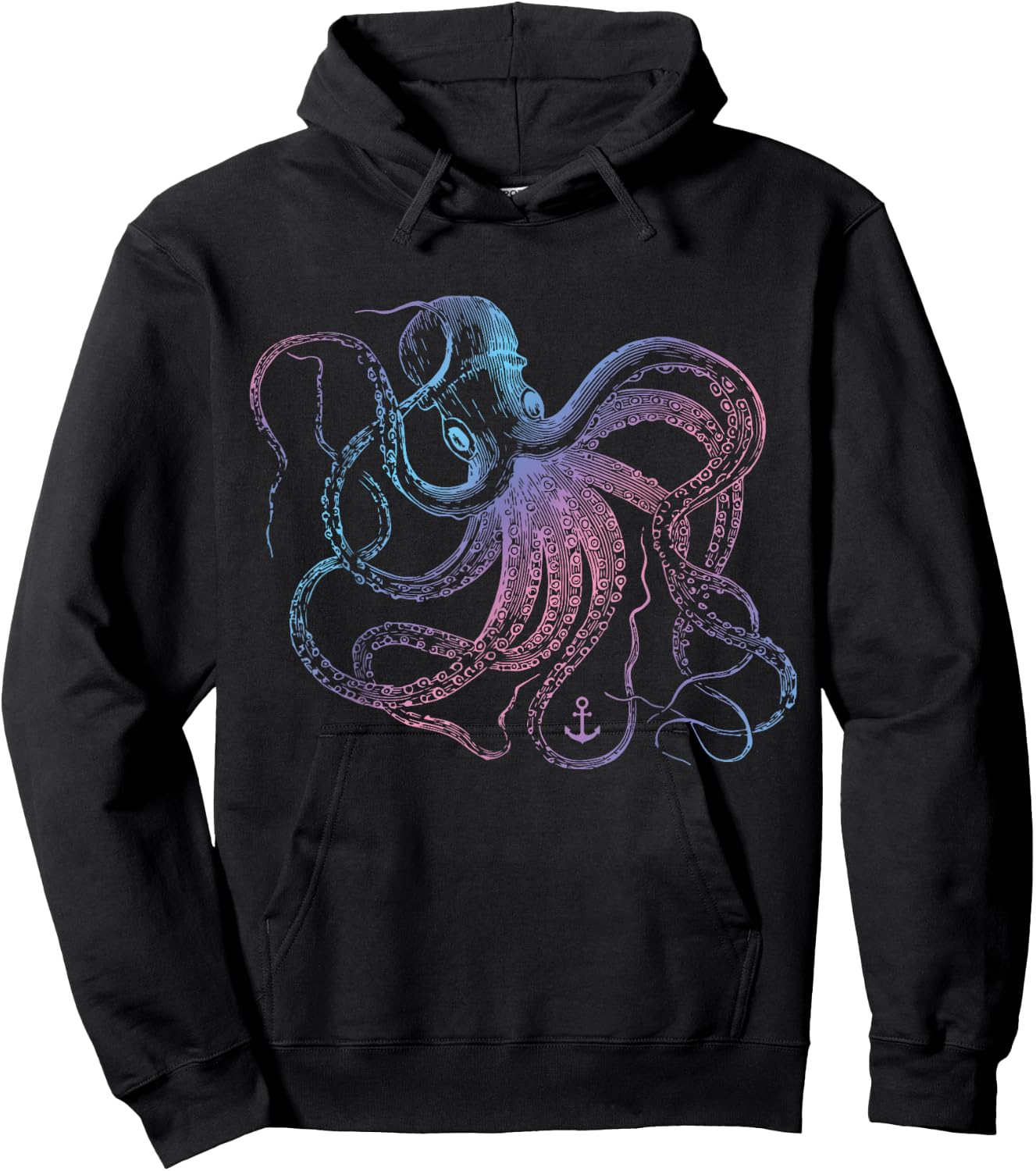 Octopus Shirt Cool Vintage Marine Biologist Ocean Sea Life 1 Hoodie - Hoodie | Black