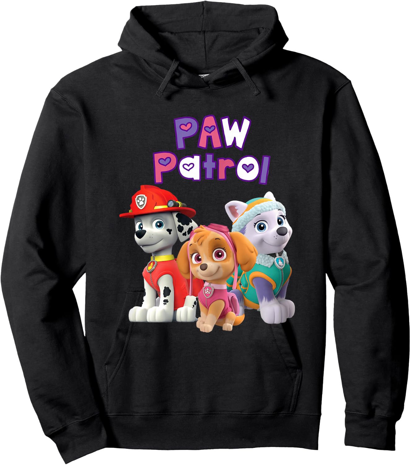 PAW Patrol (Marshall, Skye, Everest) Group Hoodie - Hoodie | Black