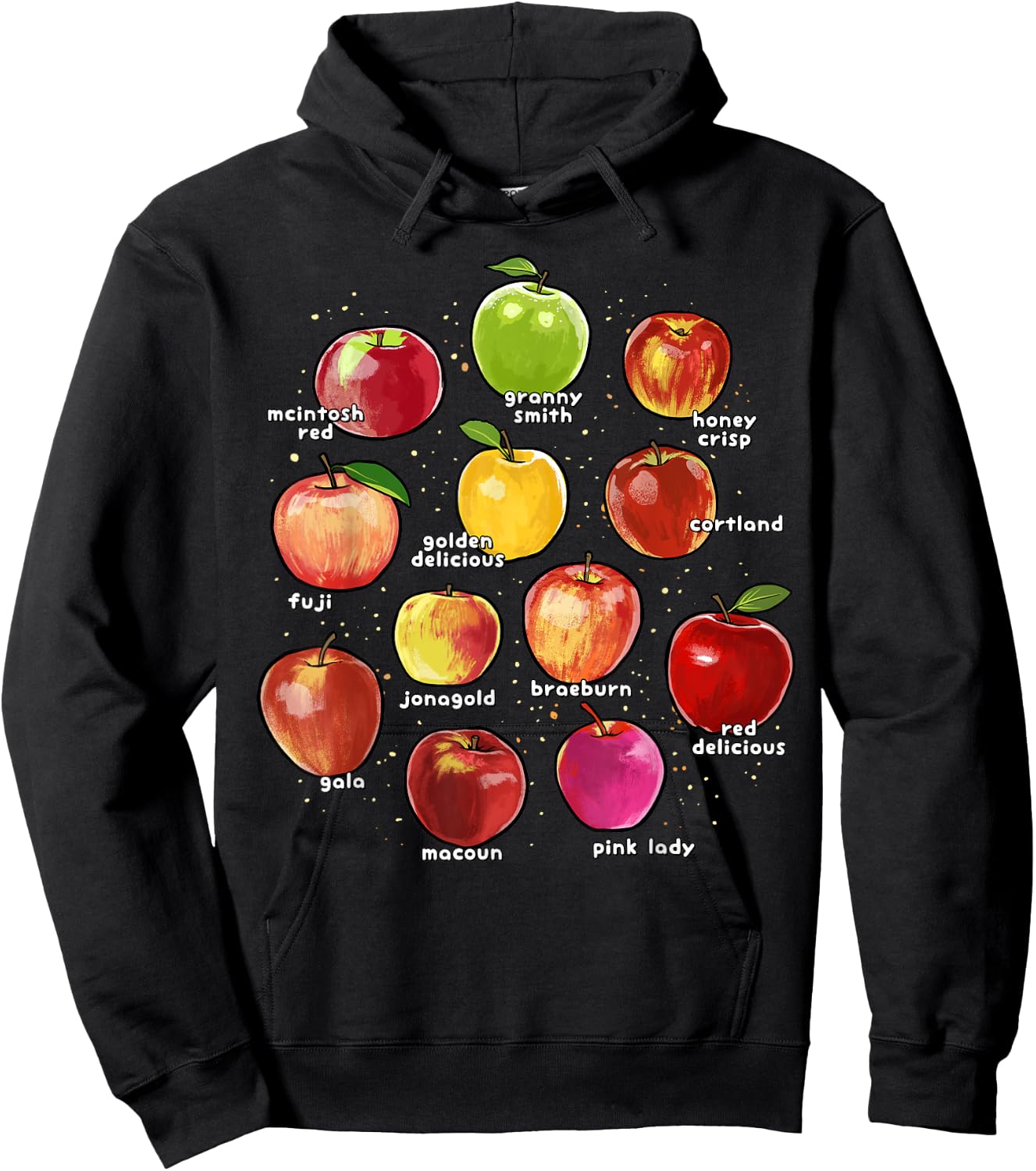 Fall Apple Shirt Funny Apple Picking Orchard Harvest Season Hoodie - Hoodie | Black