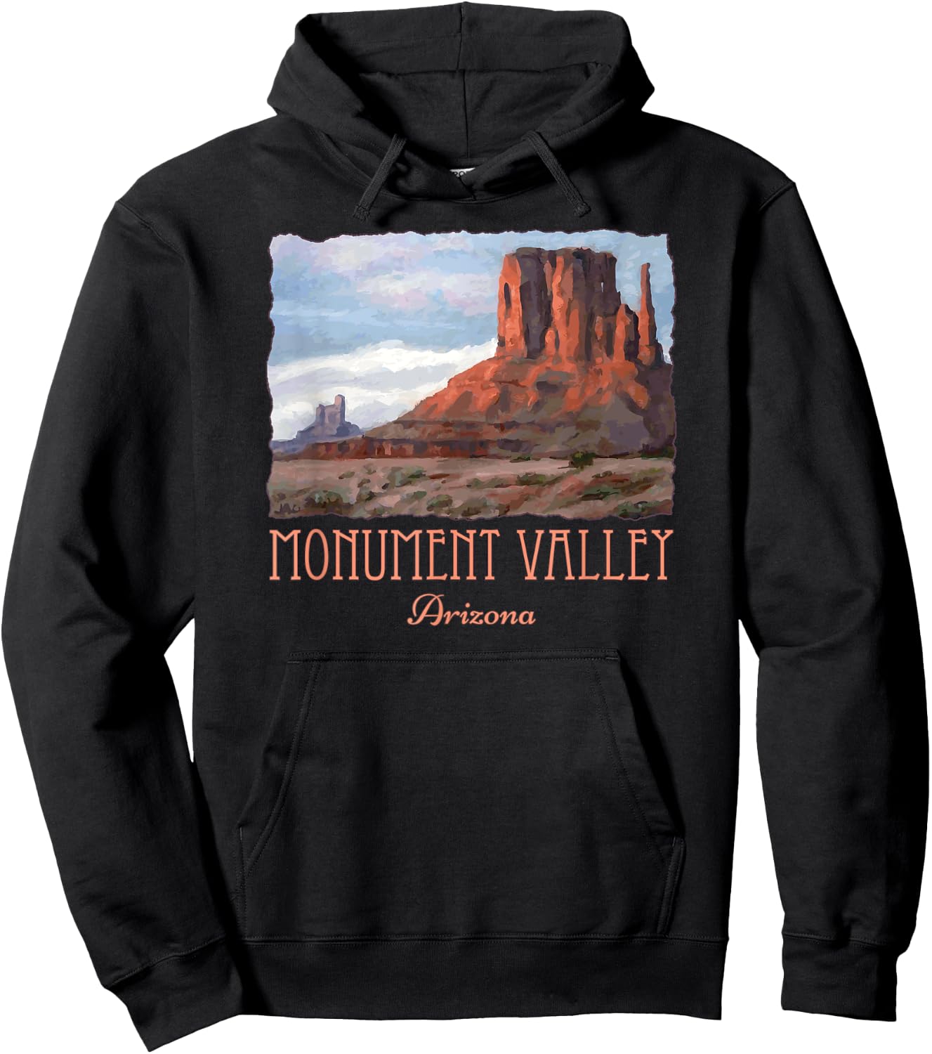 Monument Valley Arizona Beautiful Scenery Souvenir Hoodie - Hoodie | Black