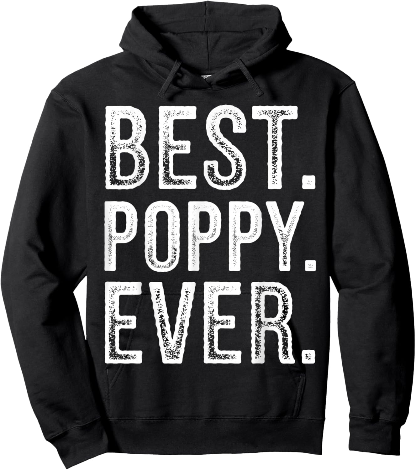 Poppy Design for Grandpa Grandfather from Grandkids Poppy Hoodie - Hoodie | Black