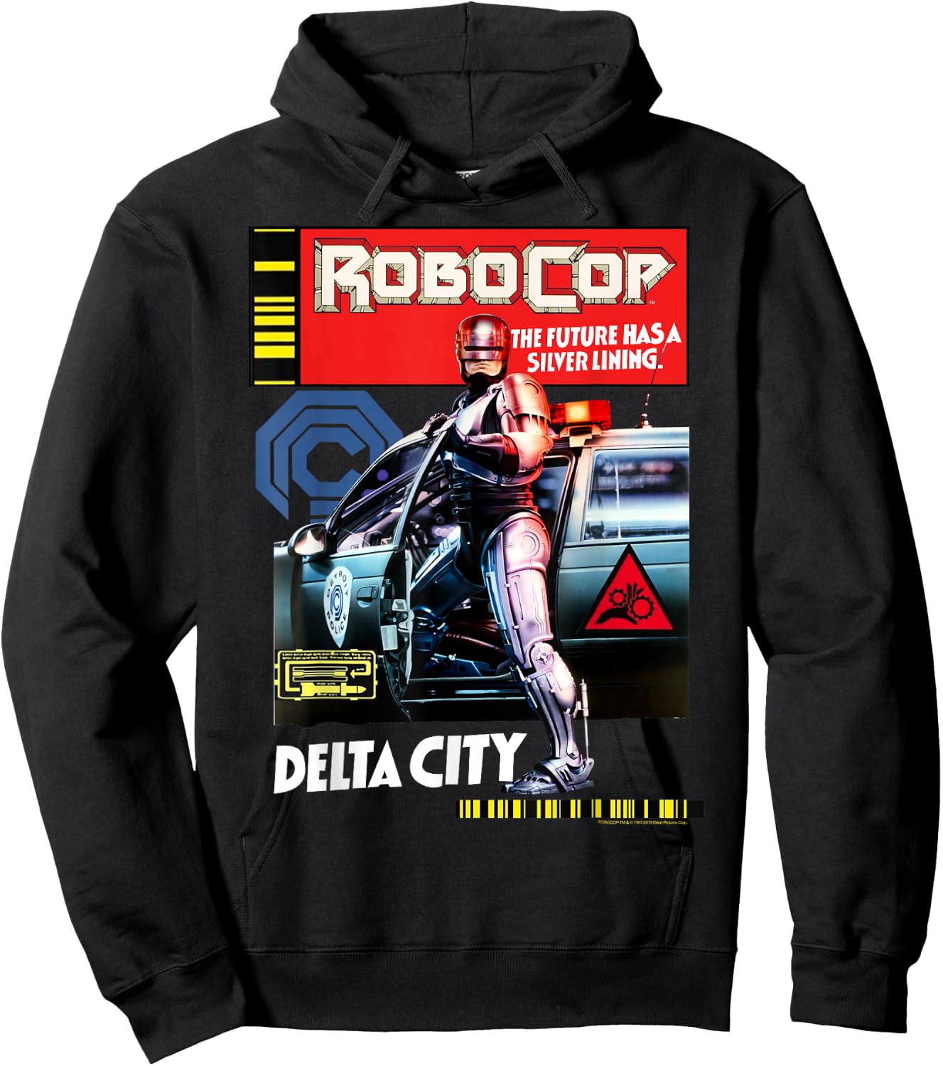 RoboCop Delta City Magazine Cover Poster Hoodie - Hoodie | Black