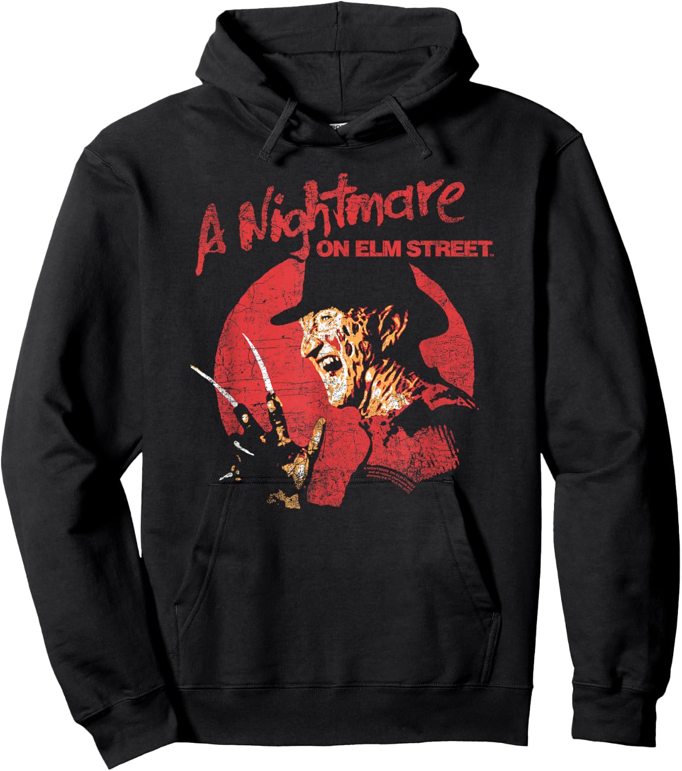 Nightmare on Elm Street Freddy Circle Hoodie - Hoodie | Black