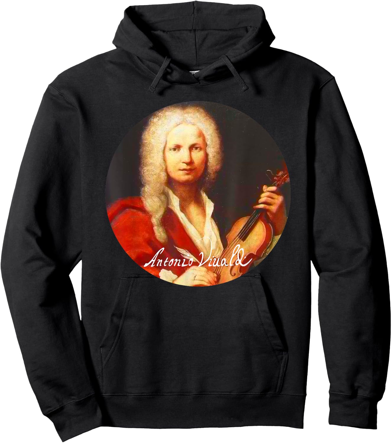 Antonio Lucio Vivaldi Composer Portrait Hoodie - Hoodie | Black