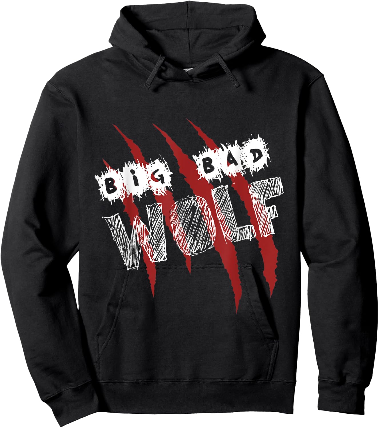 The Big Bad Wolf Shirt Halloween scary Hoodie - Hoodie | Black