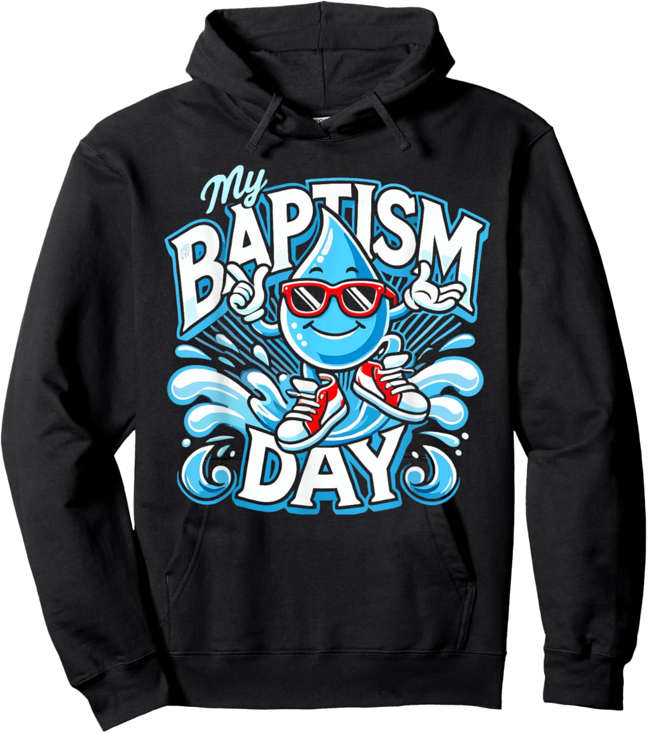 Baptism Dabbing Shirt Christian Shirts God Baptism Baptised Hoodie - Hoodie | Black