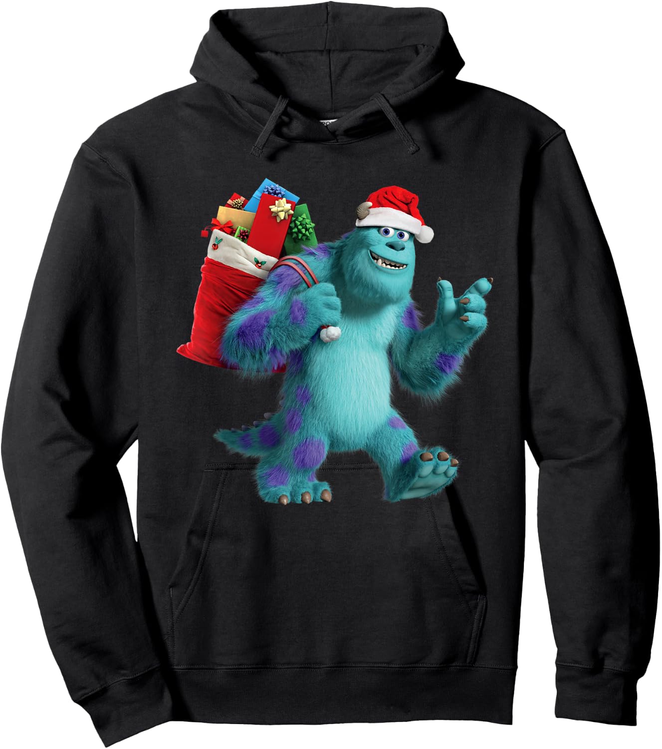 Disney PIXAR Monsters University Santa Sulley Holiday Hoodie - Hoodie | Black