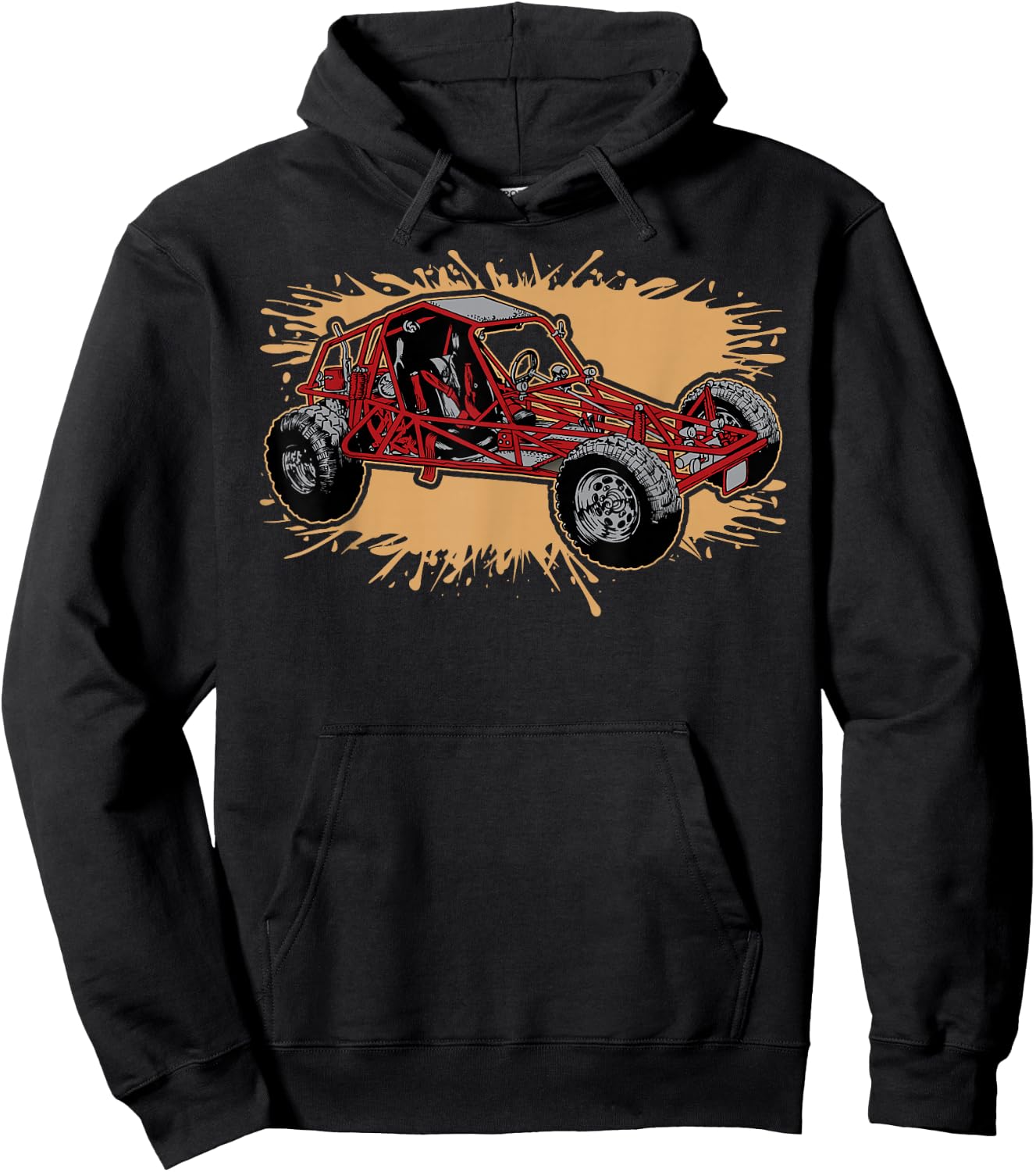 Dune Buggy Off Road Sand Rail 4x4 Hoodie - Hoodie | Black