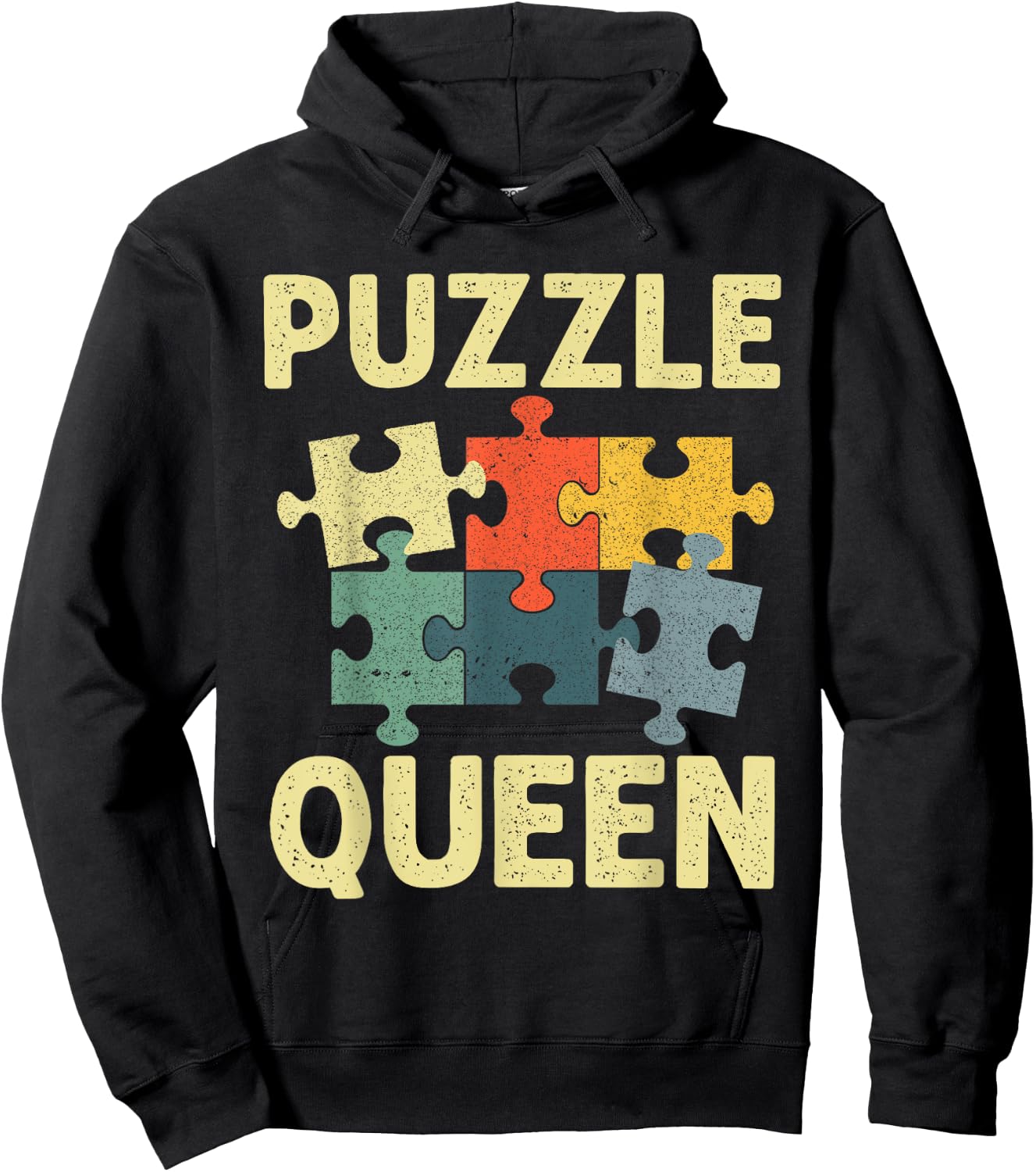 Cool Puzzle Design Girls Jigsaw Lover Puzzle Piece Hoodie - Hoodie | Black