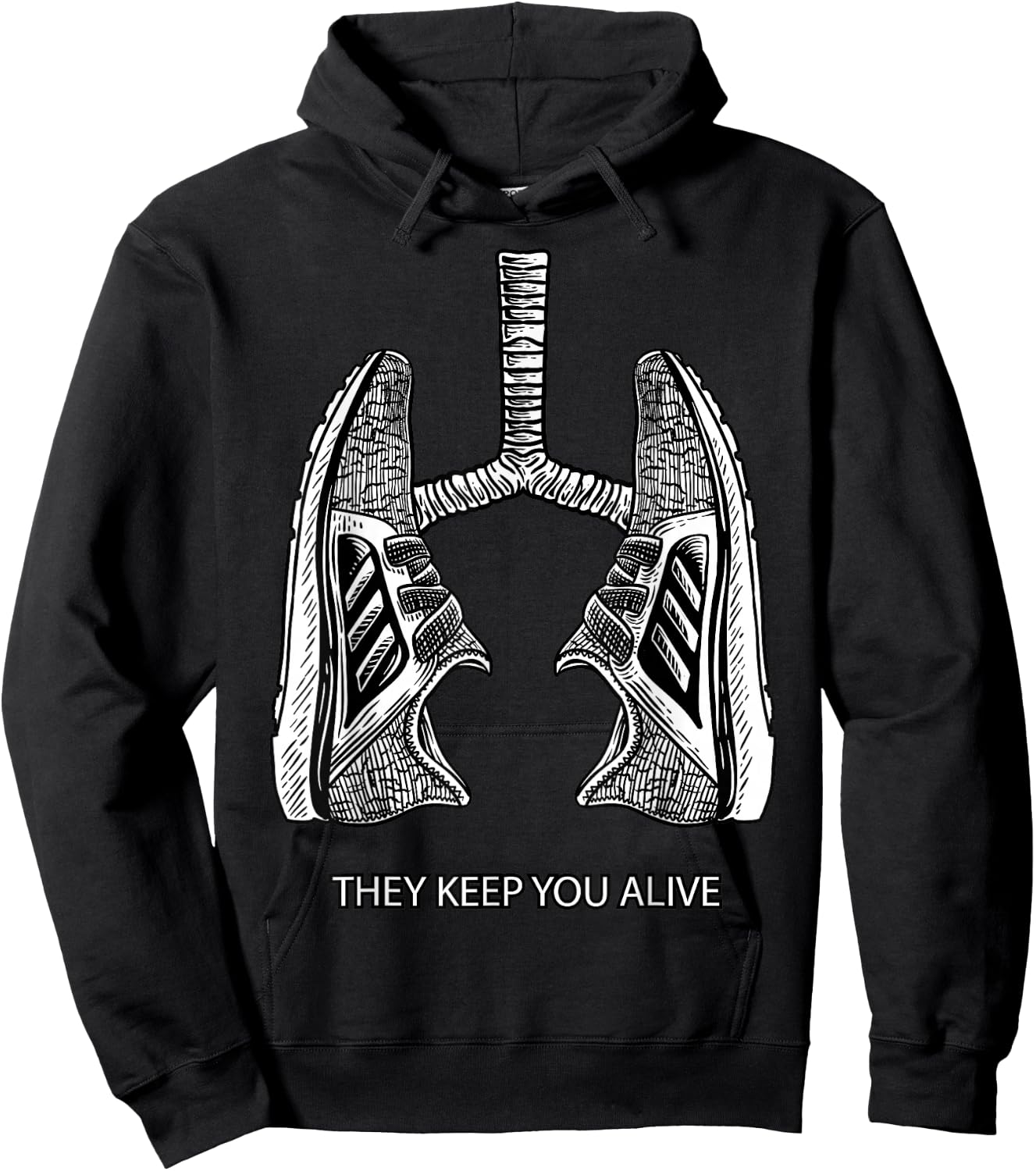 Running They Keep You Alive - Miles Runner Shoes Hoodie - Hoodie | Black