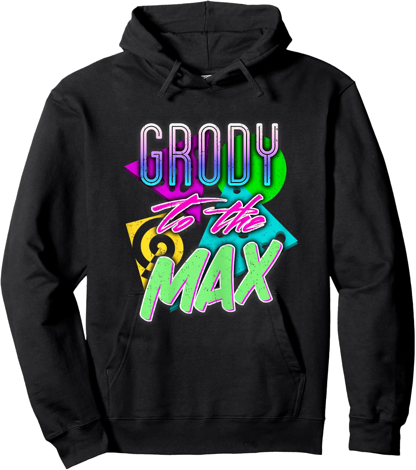 80s Costume Shirt | Valley Girl Saying1980s Vintage Hoodie - Hoodie | Black