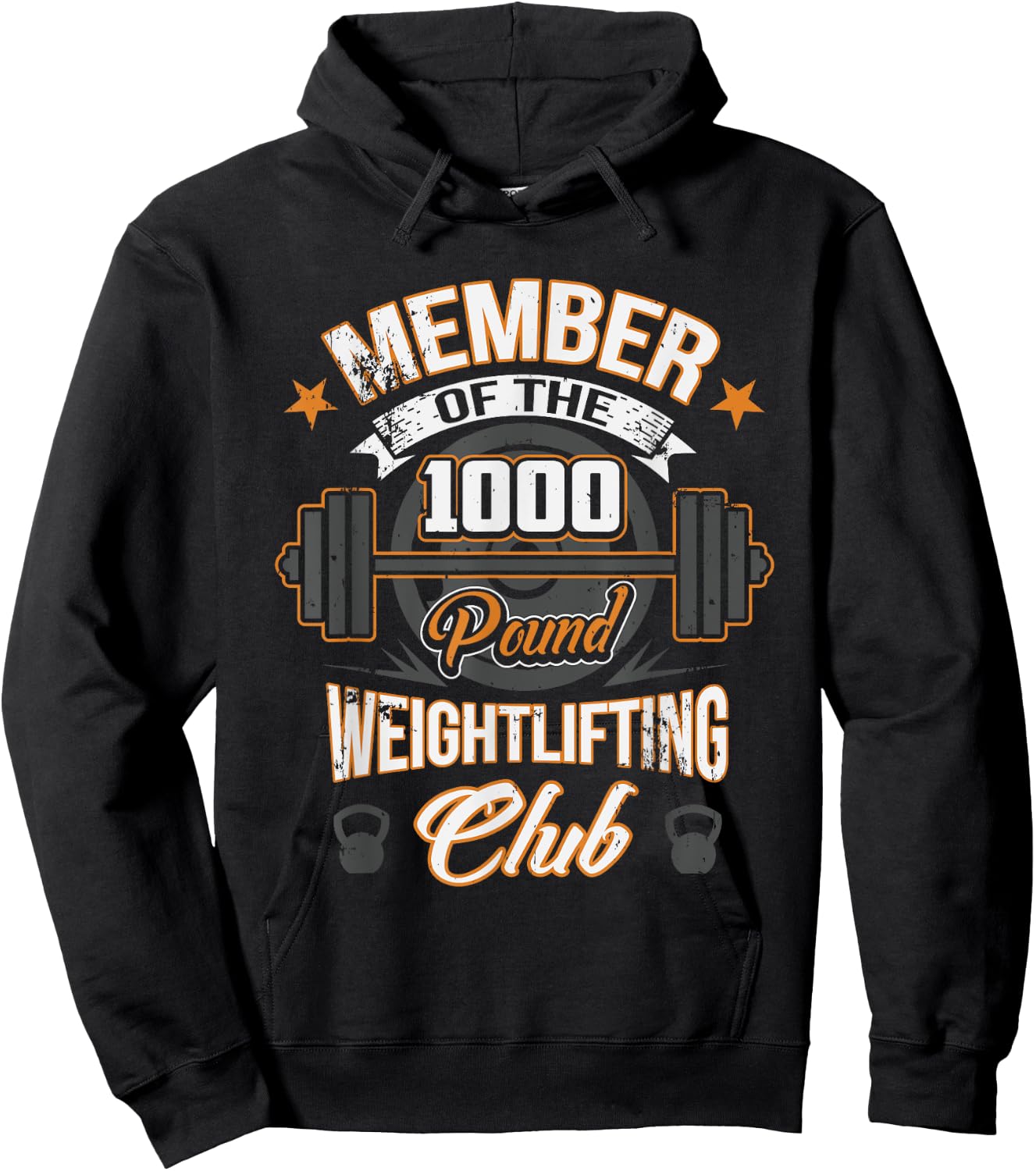 Member Of The 1000 Pound Weightlifting Club Hoodie - Hoodie | Black