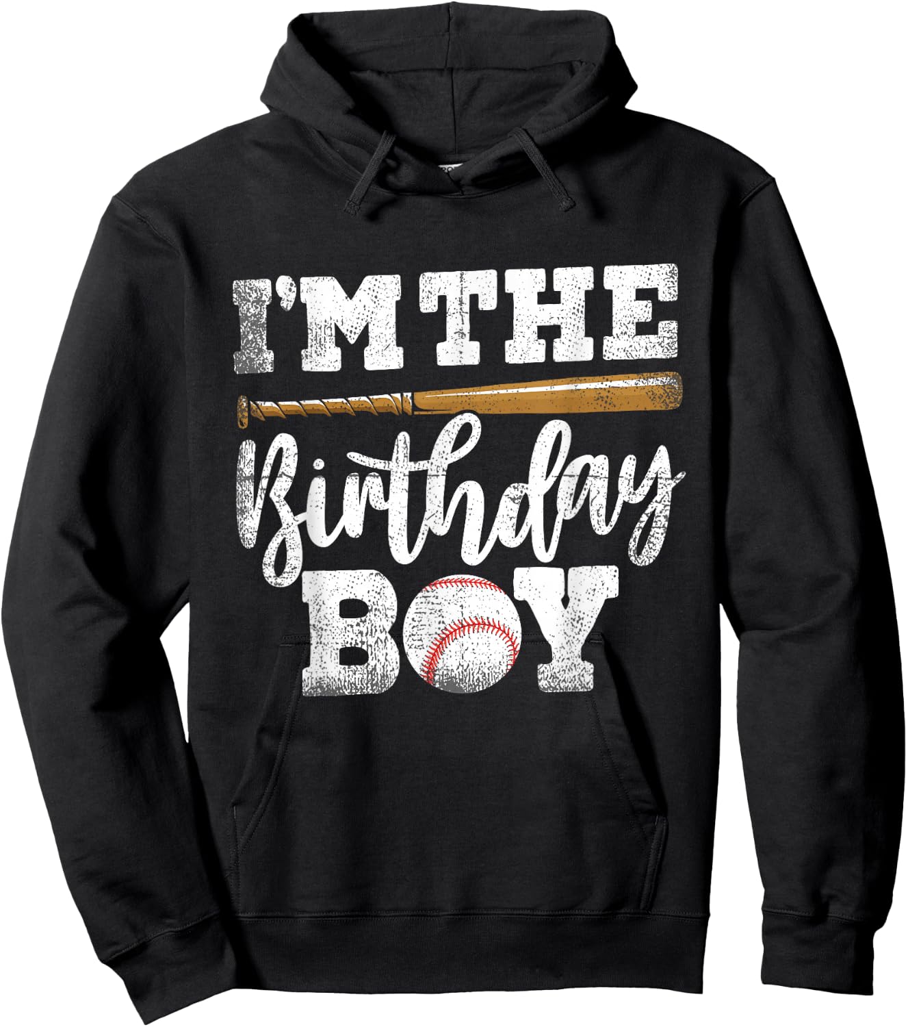 I'm The Birthday Boy Shirt Baseball Baller Family Matching Hoodie - Hoodie | Black