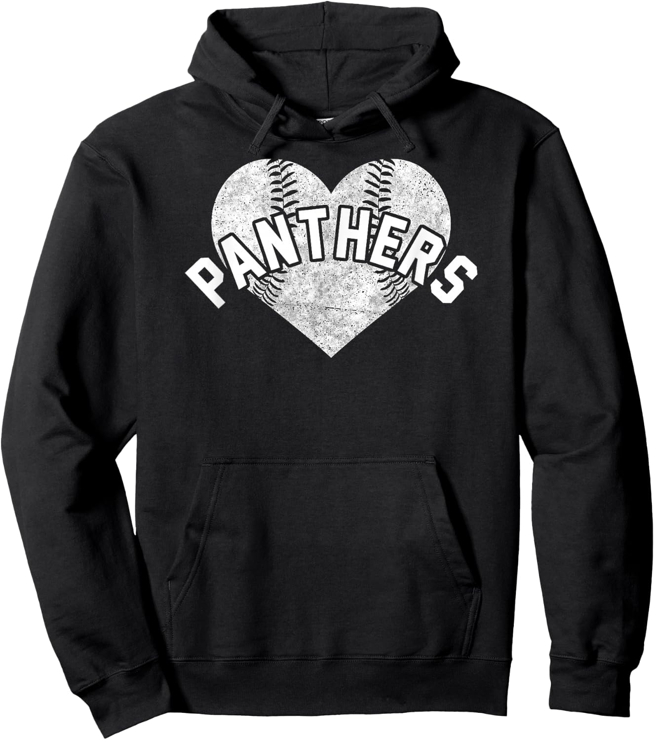 Panthers Baseball Softball Shirt High School Team Mascot Mom Hoodie - Hoodie | Black